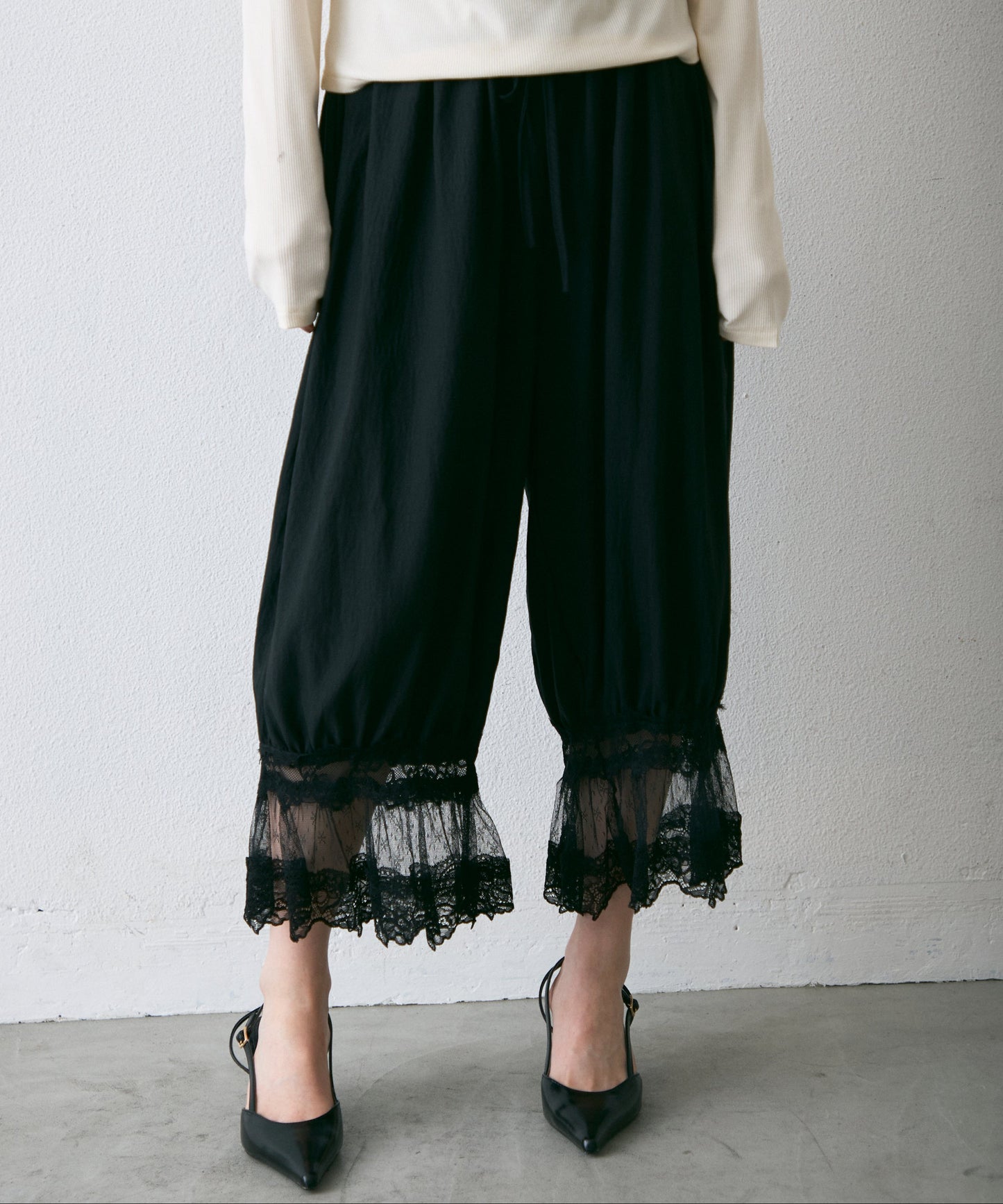 レースバルーンドロストパンツ
