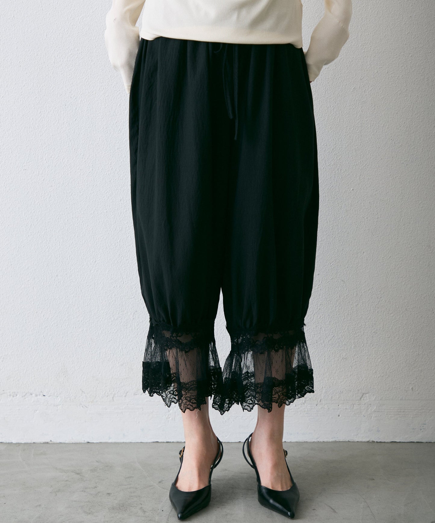 レースバルーンドロストパンツ