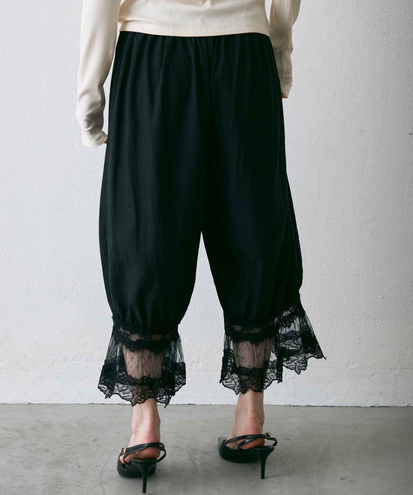レースバルーンドロストパンツ