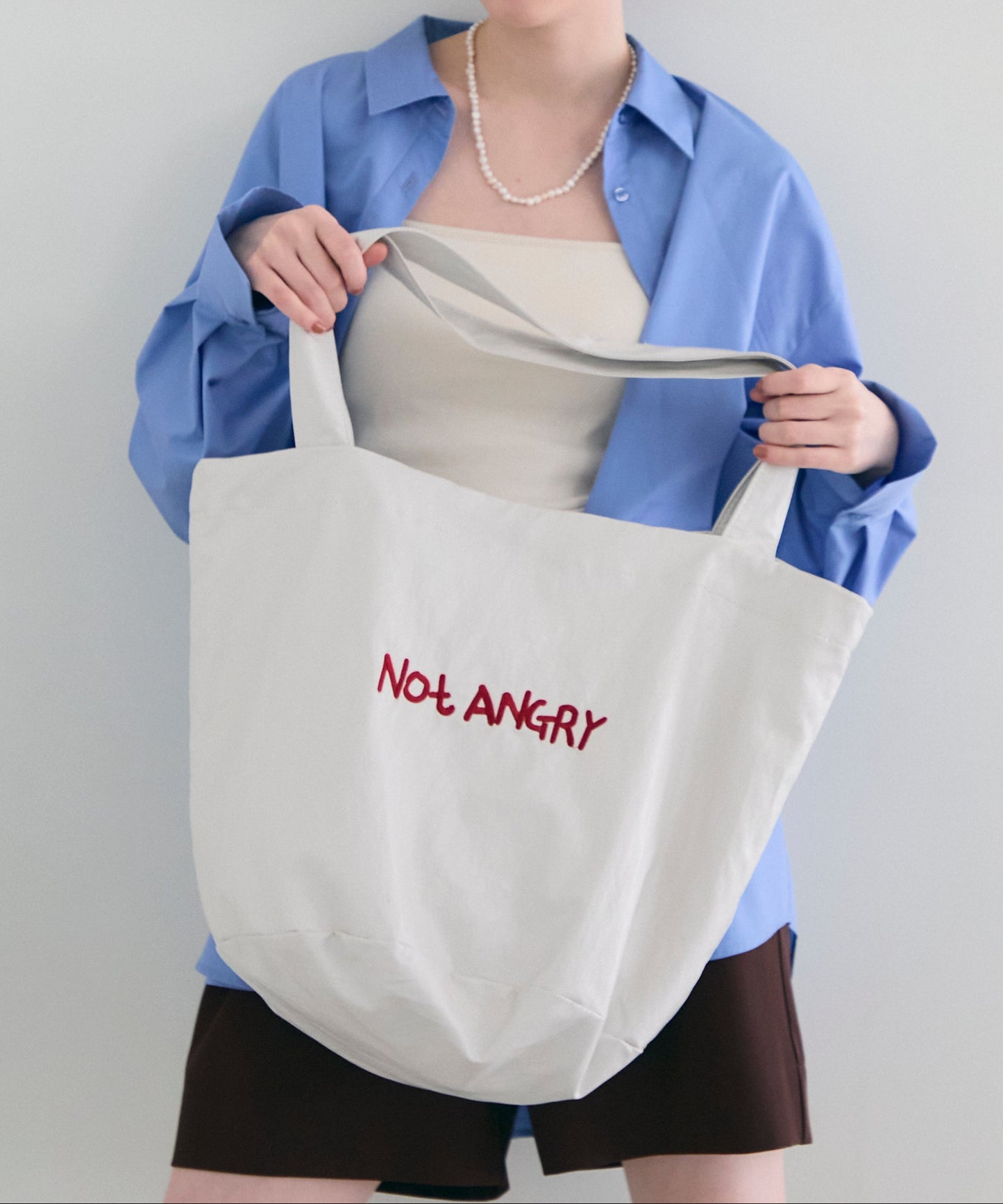 ロゴ刺繍ビッグショルダーBag
