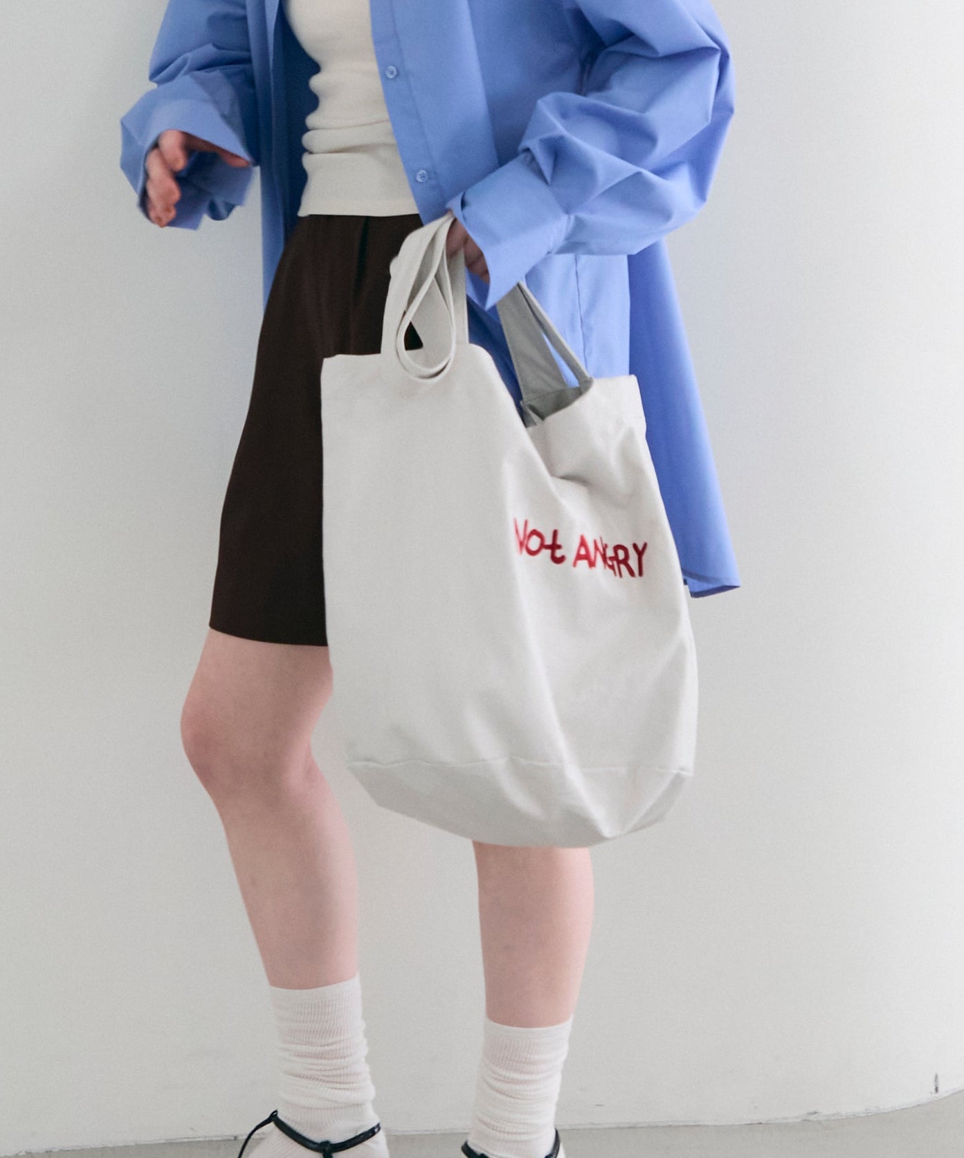 ロゴ刺繍ビッグショルダーBag