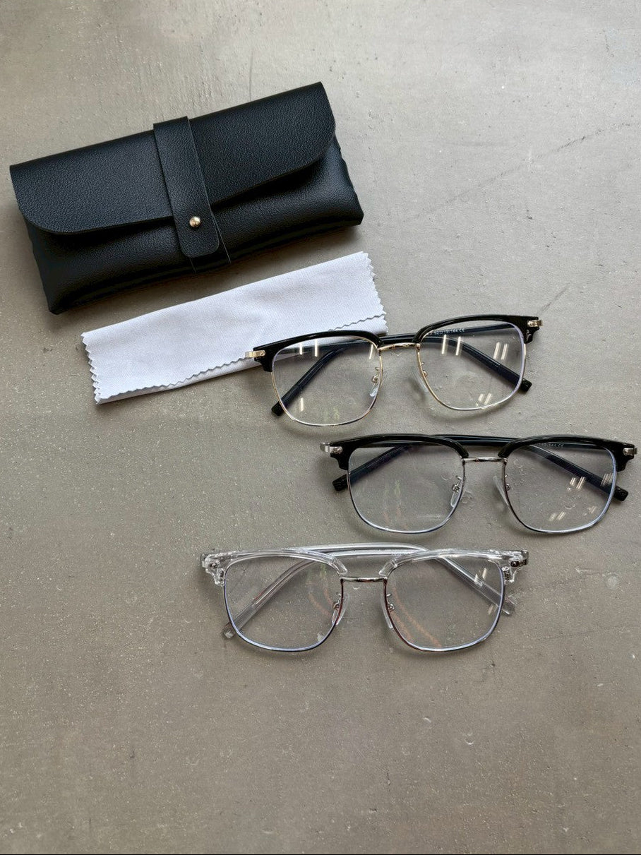 ケース付きブローメガネ