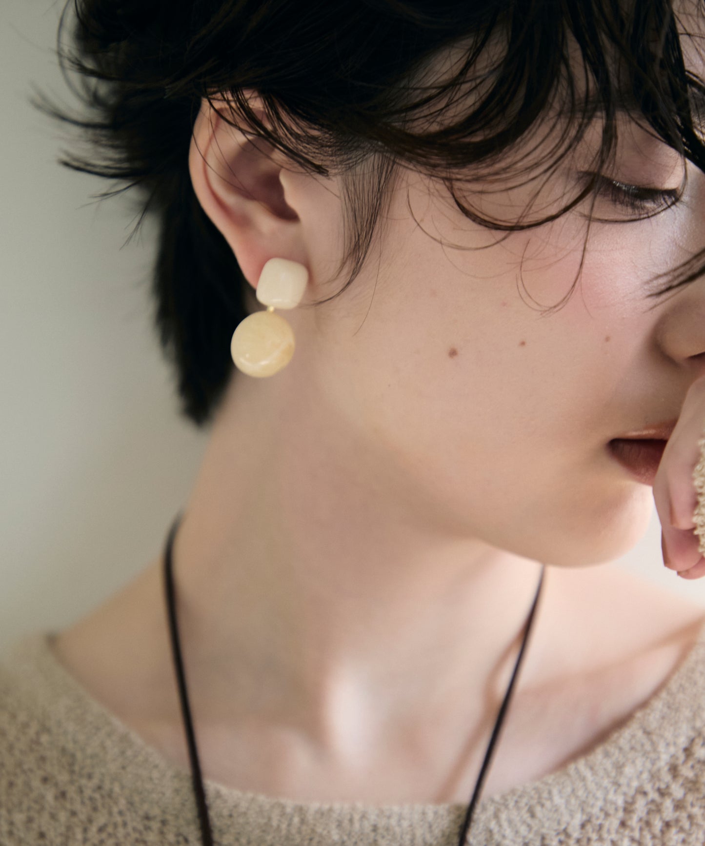 サークルレジンピアス