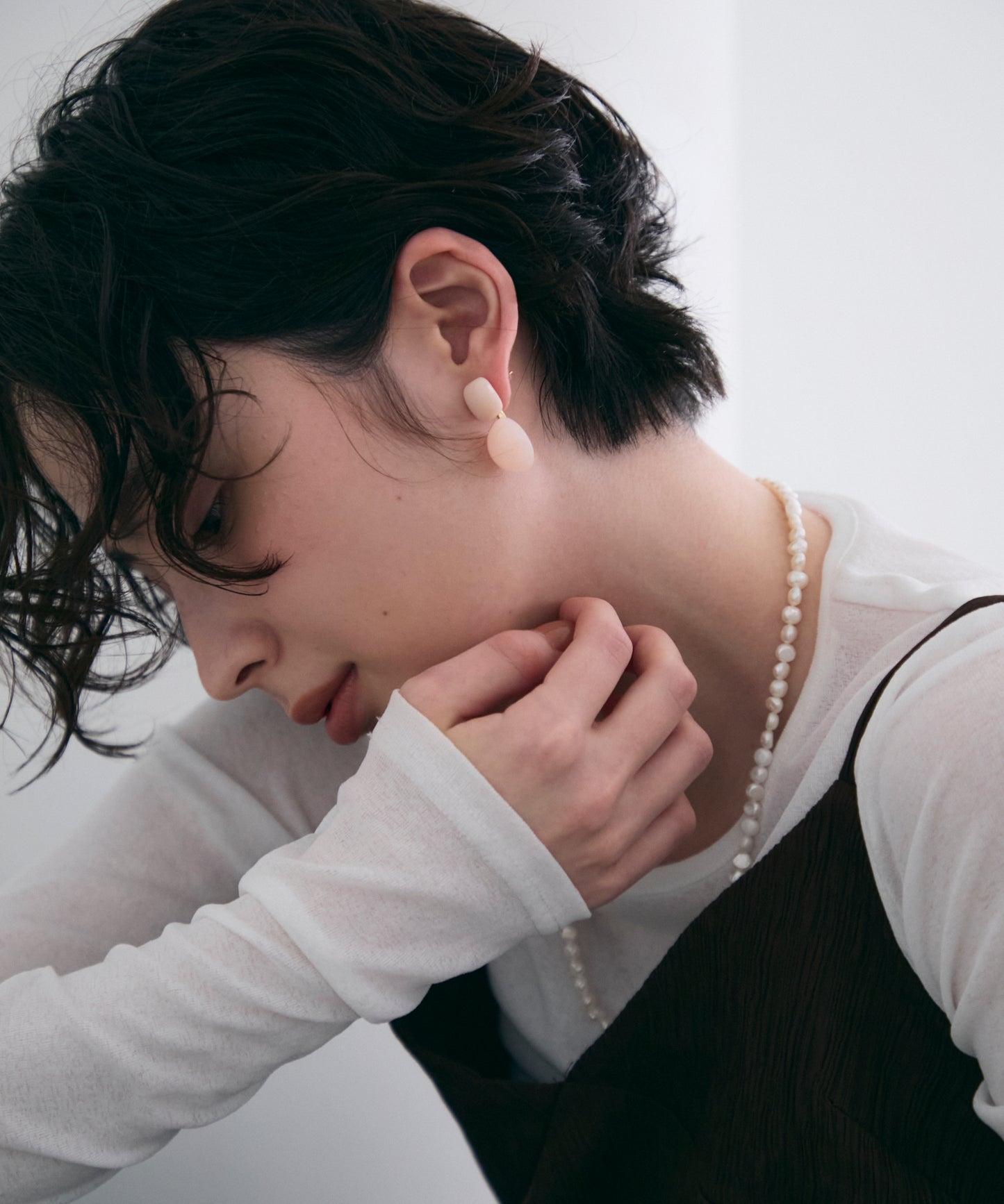 サークルレジンピアス