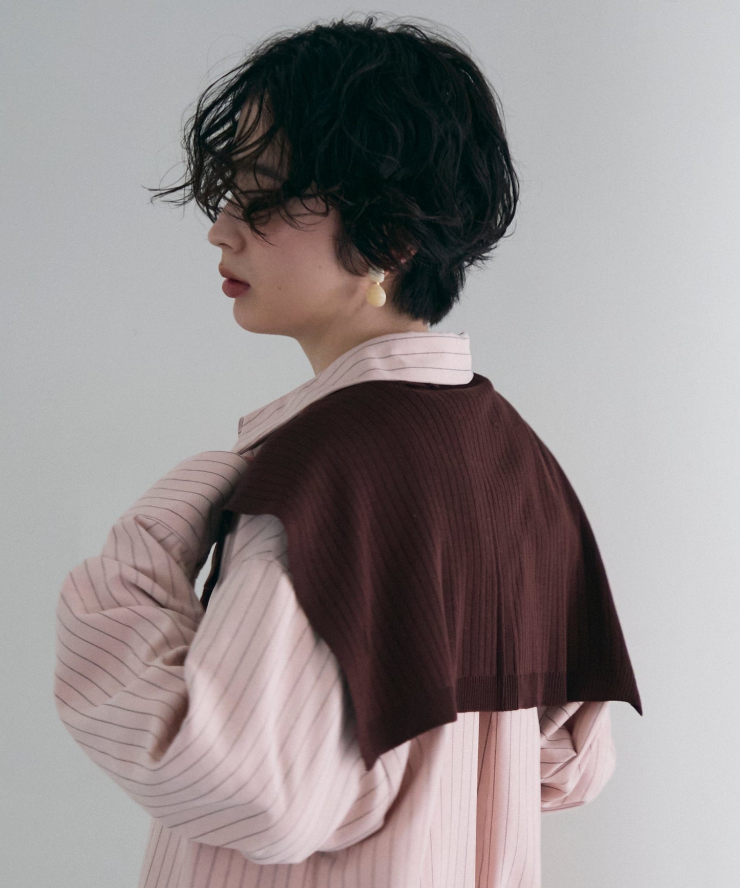 肩掛けリブストール