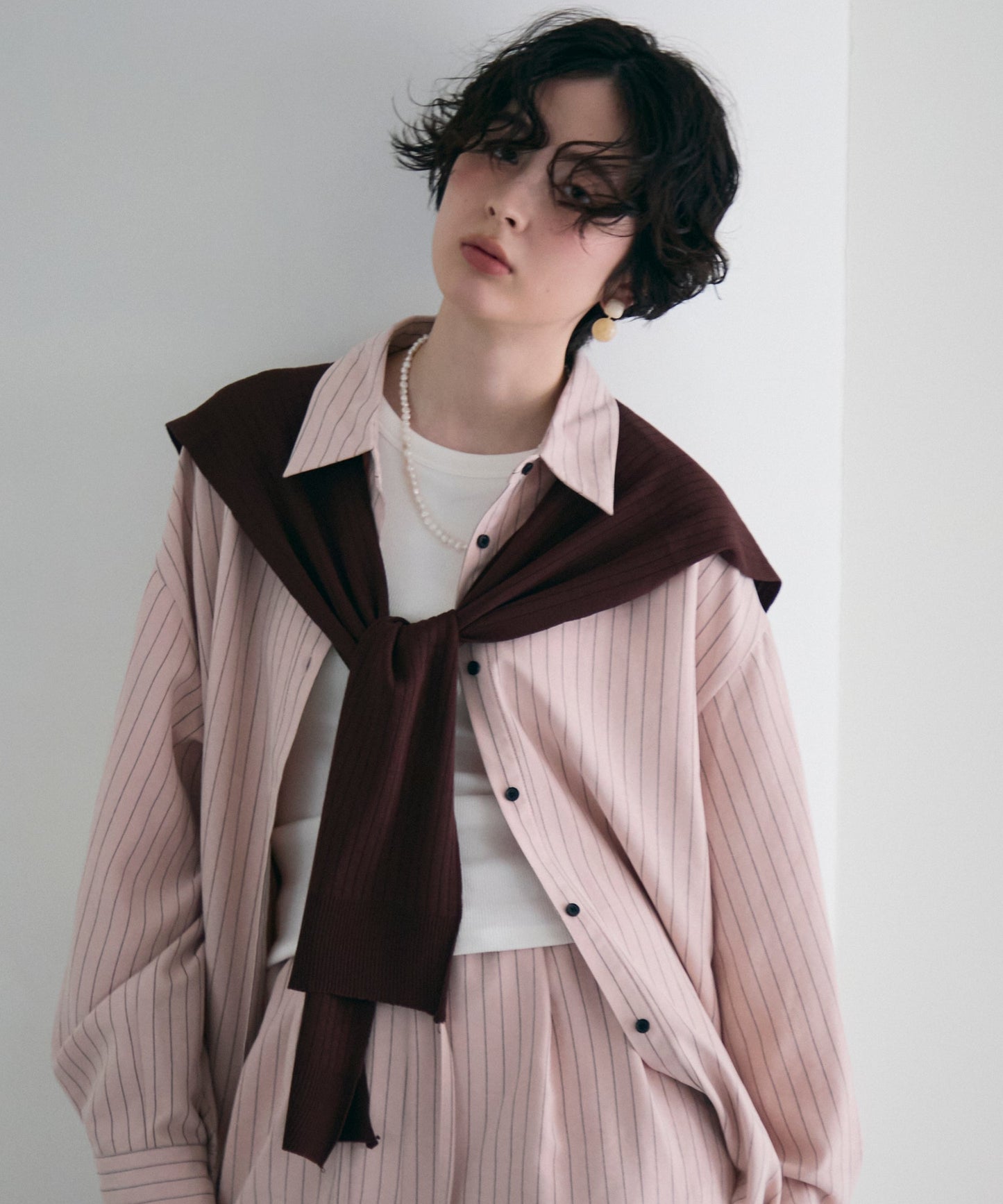 肩掛けリブストール