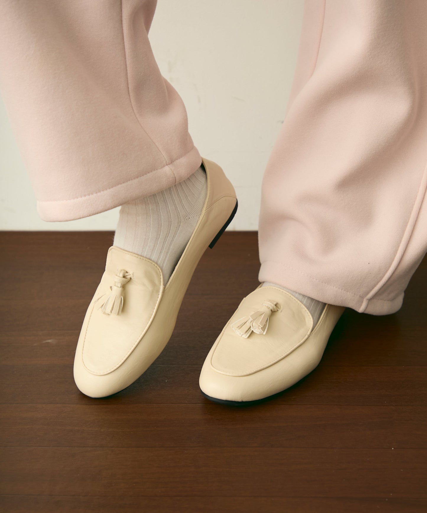 ビーガンレザータッセルローファー