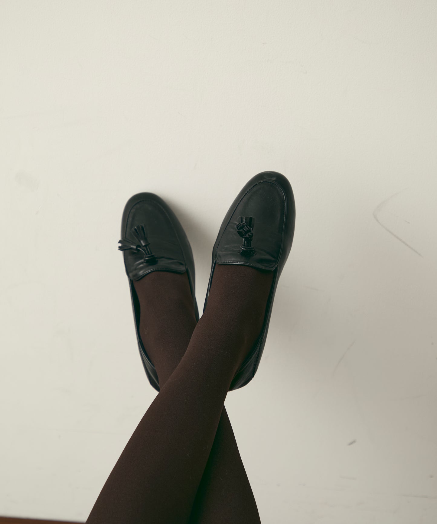 ビーガンレザータッセルローファー