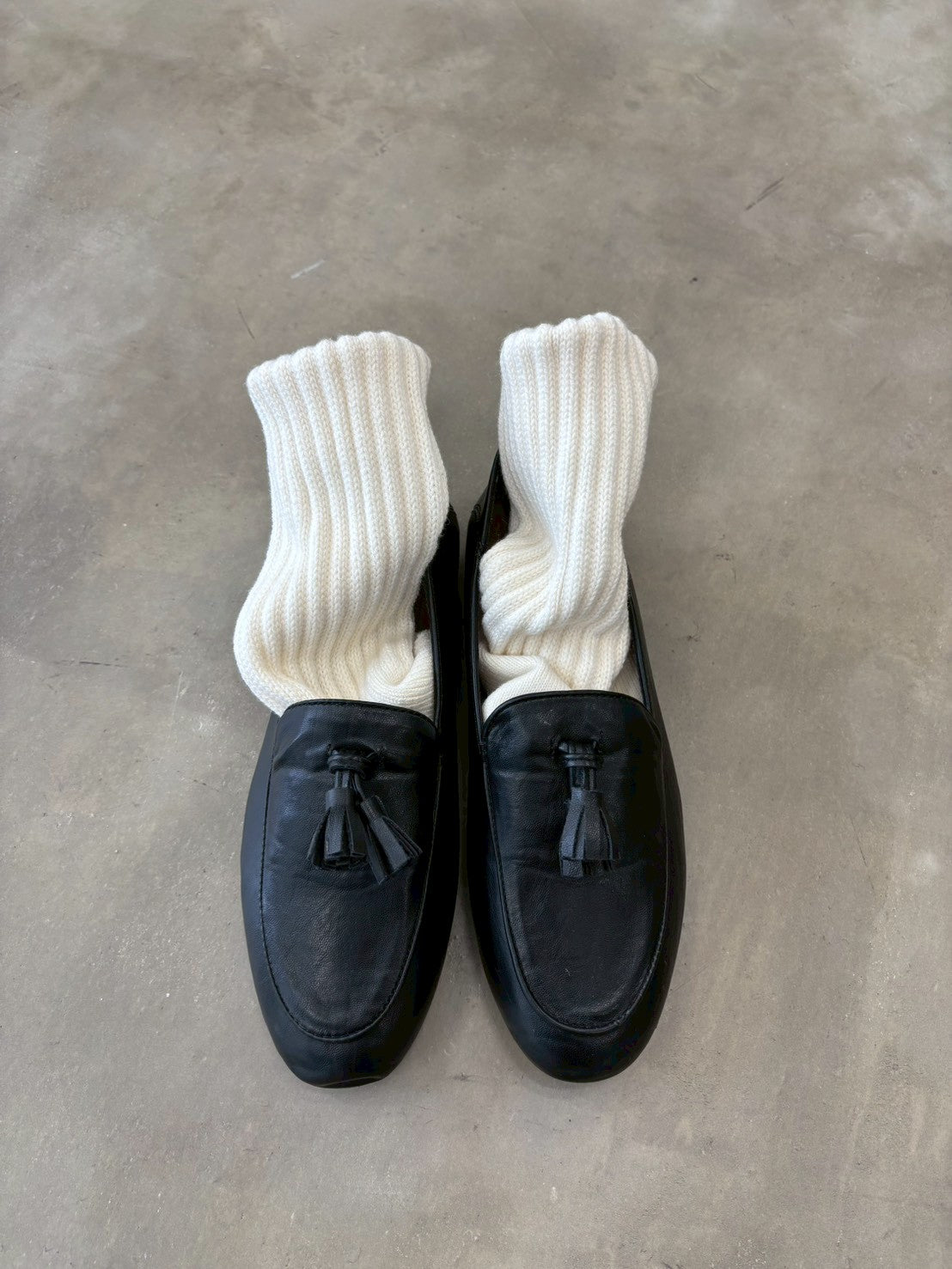 ビーガンレザータッセルローファー