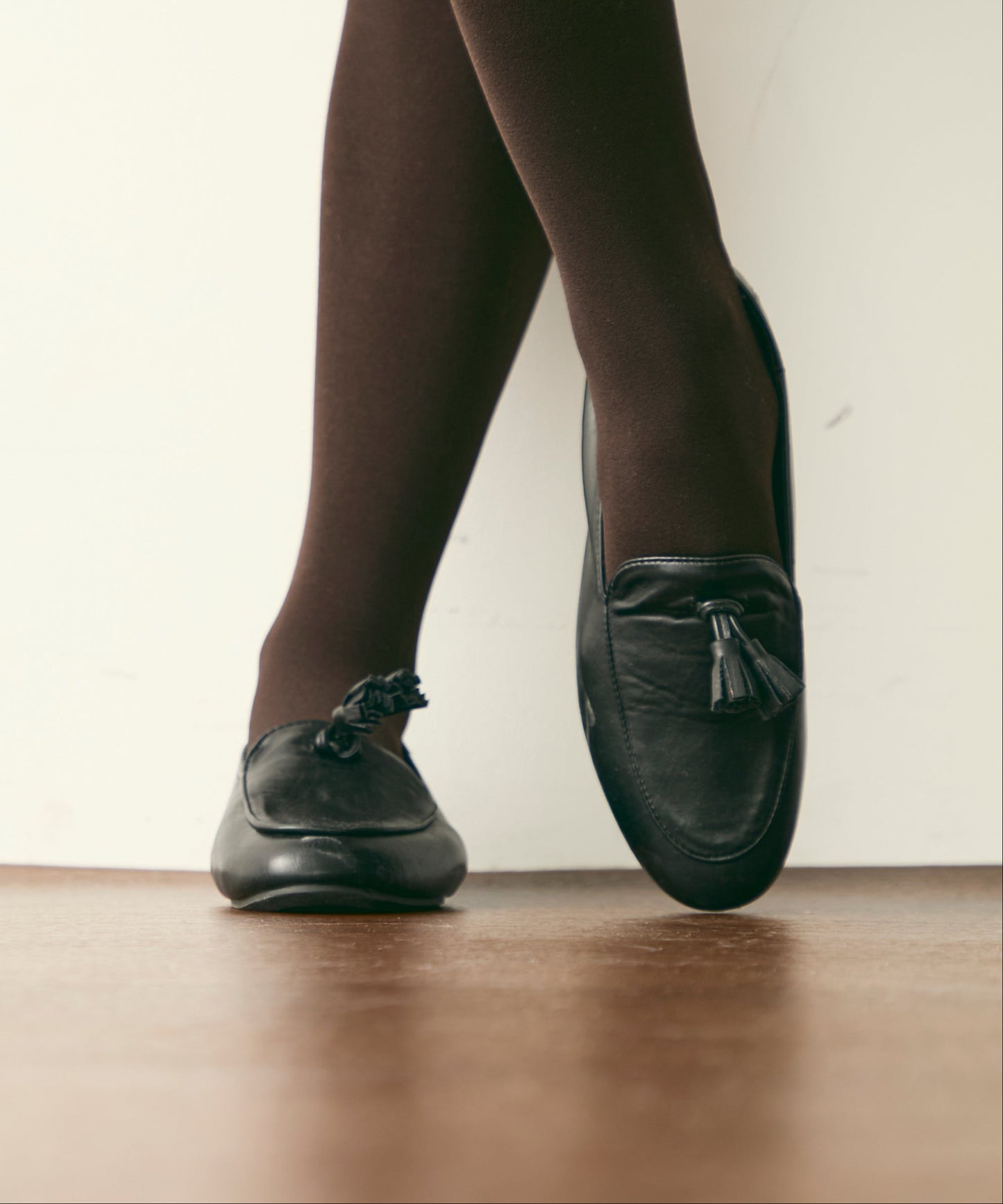 ビーガンレザータッセルローファー