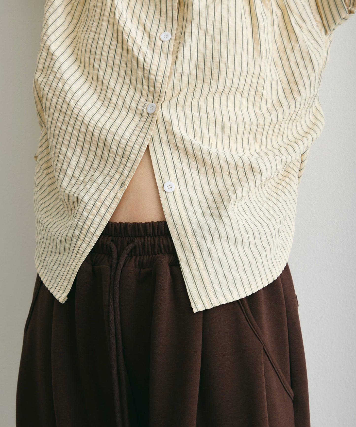 サッカーストライプフレンチシャツ