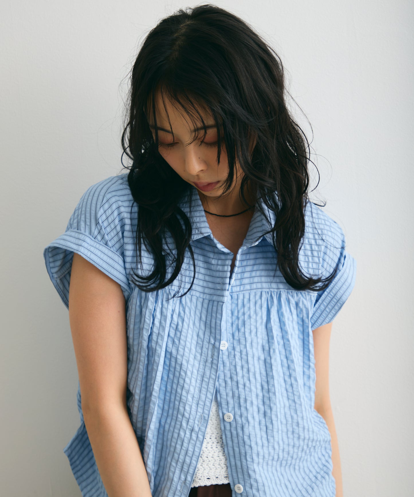 サッカーストライプフレンチシャツ