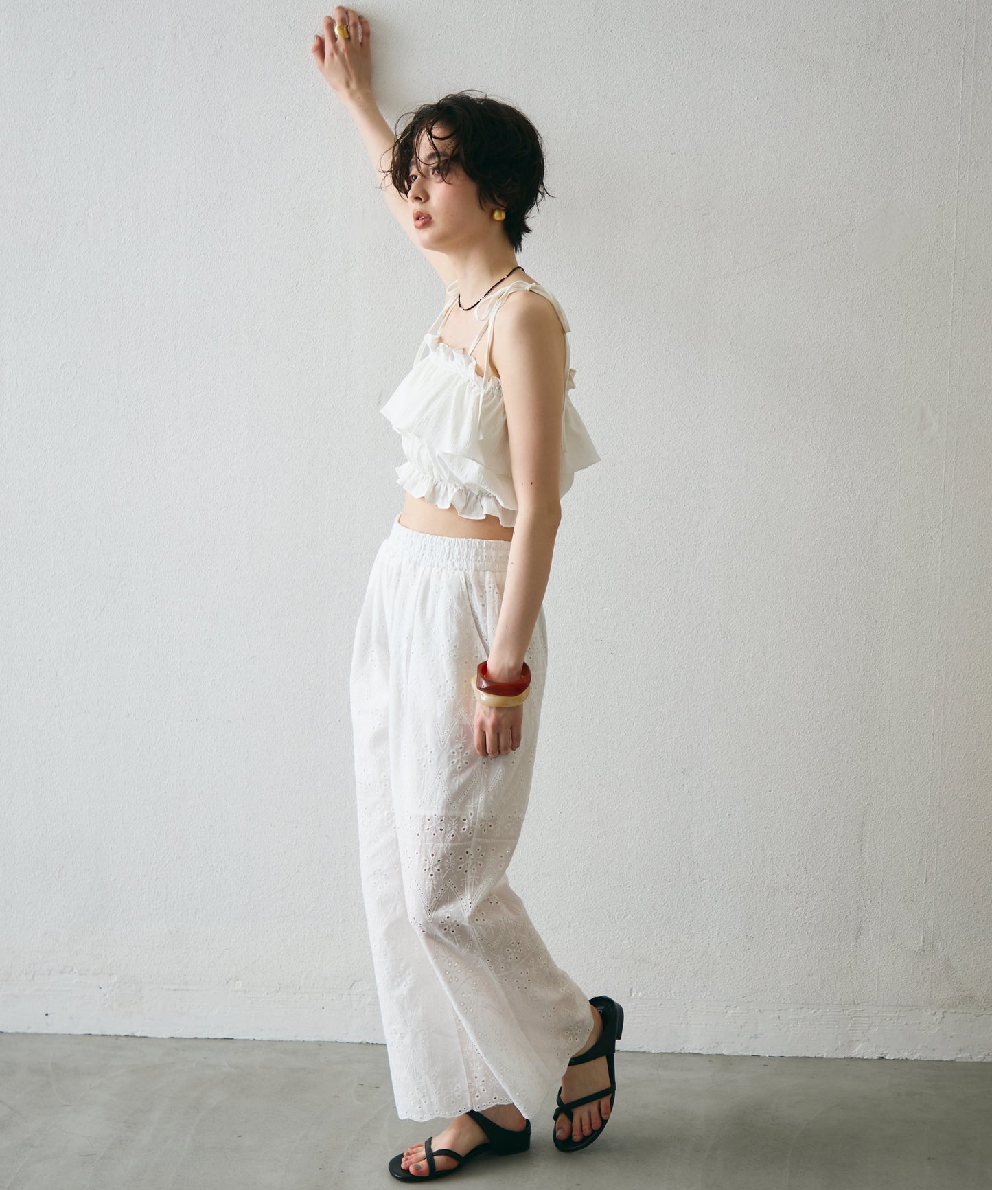 ギャザーフリルビスチェ