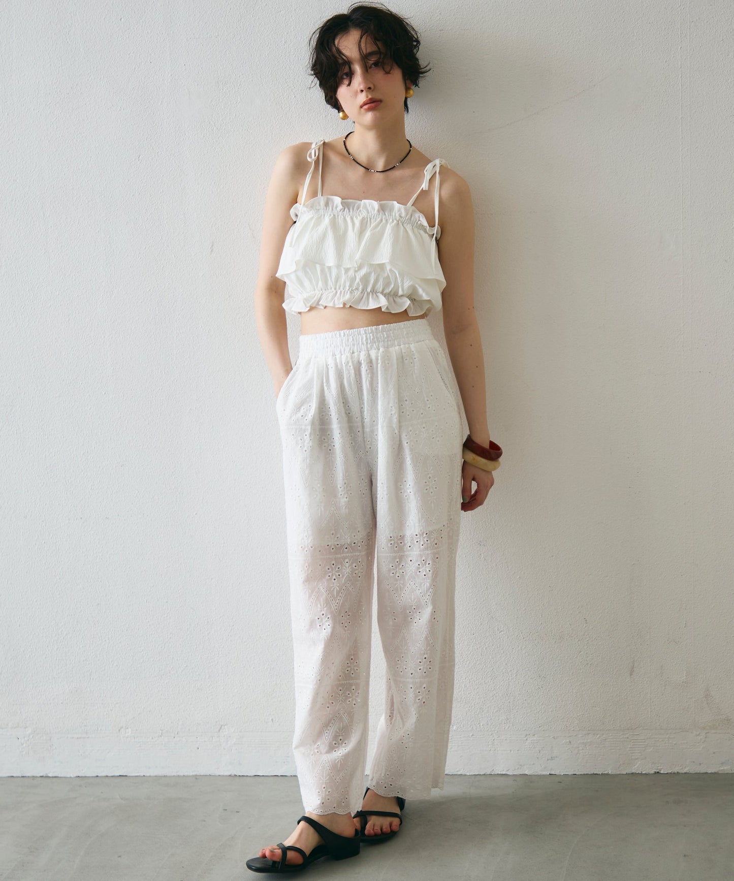 ギャザーフリルビスチェ