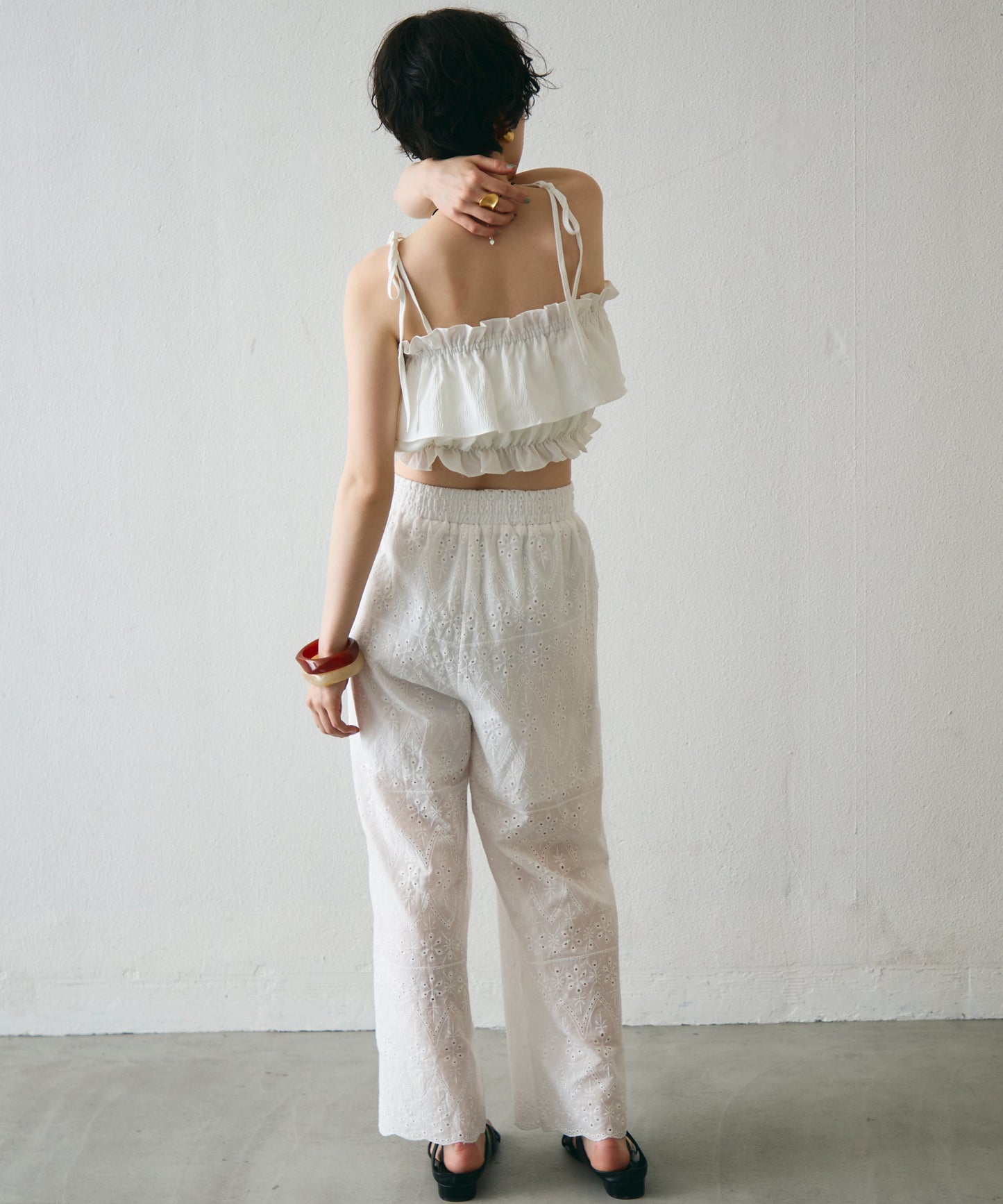 ギャザーフリルビスチェ