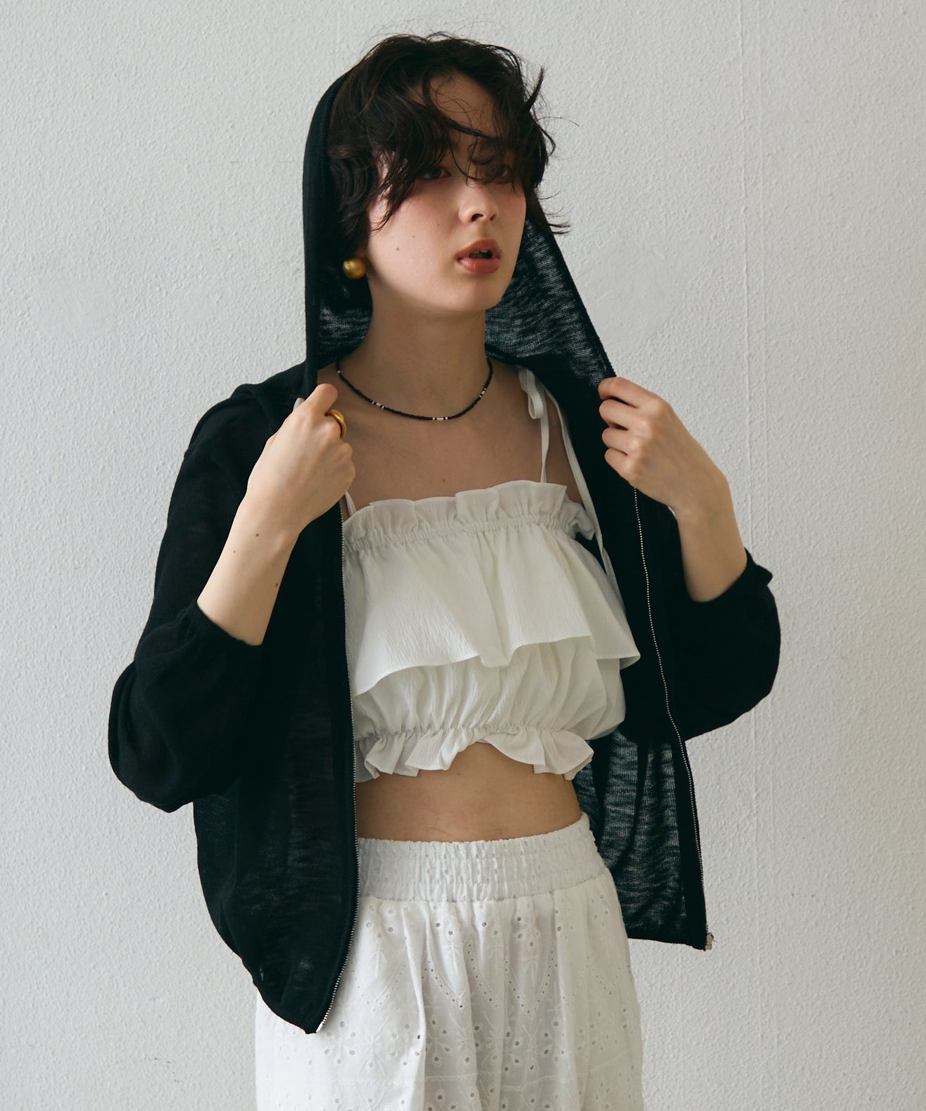 ギャザーフリルビスチェ