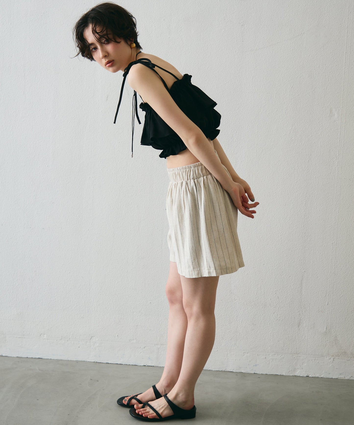 ギャザーフリルビスチェ