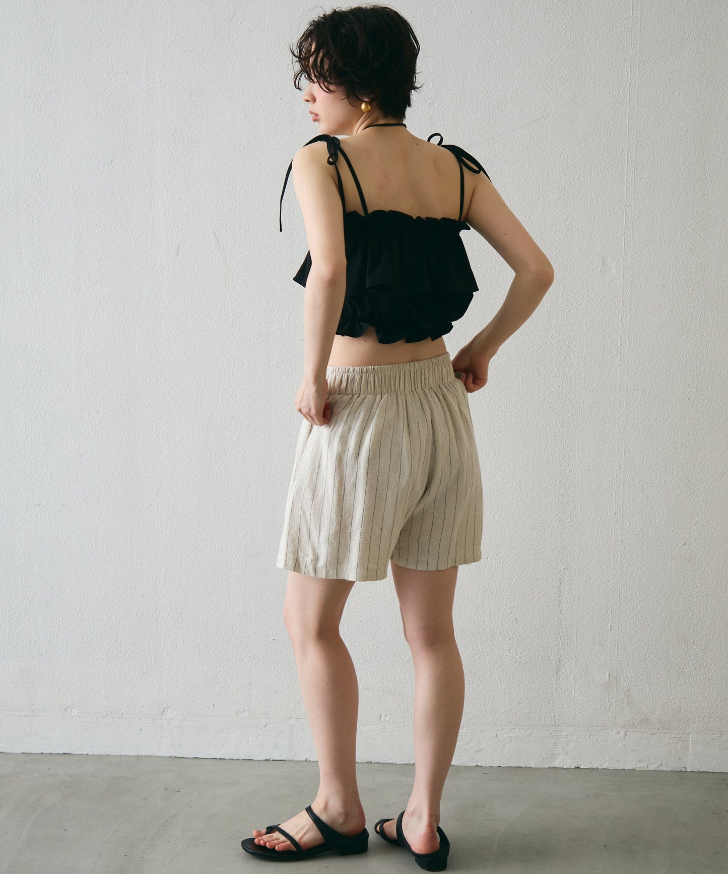 ギャザーフリルビスチェ