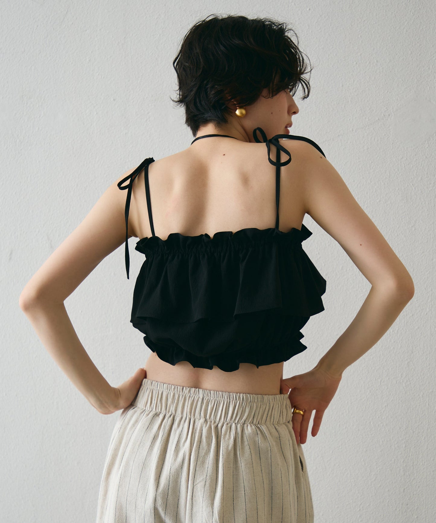 ギャザーフリルビスチェ