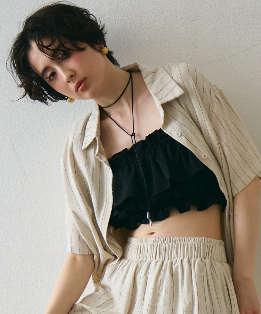 ギャザーフリルビスチェ