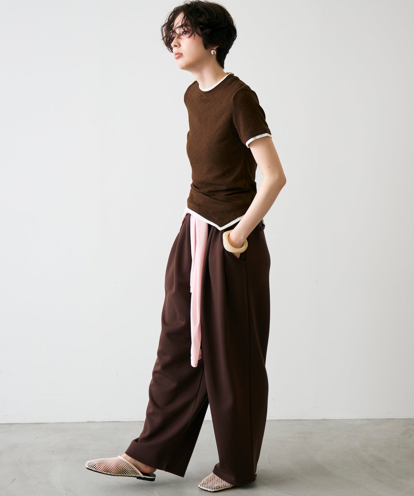 レイヤードライク半袖Tシャツ