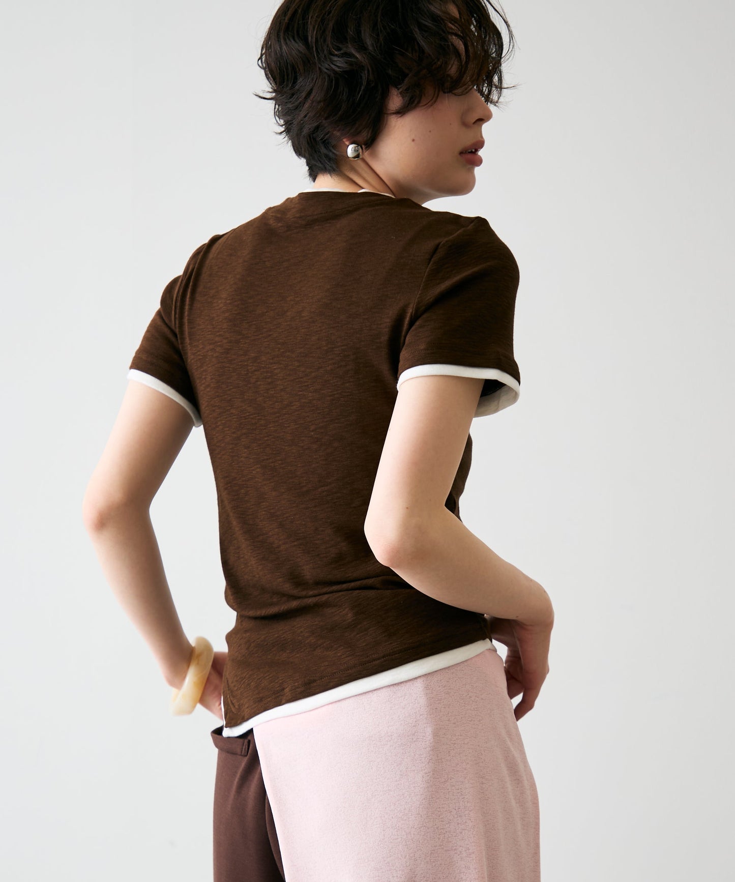 レイヤードライク半袖Tシャツ