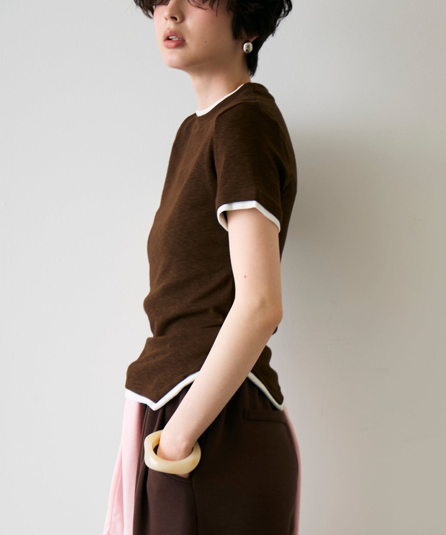 レイヤードライク半袖Tシャツ