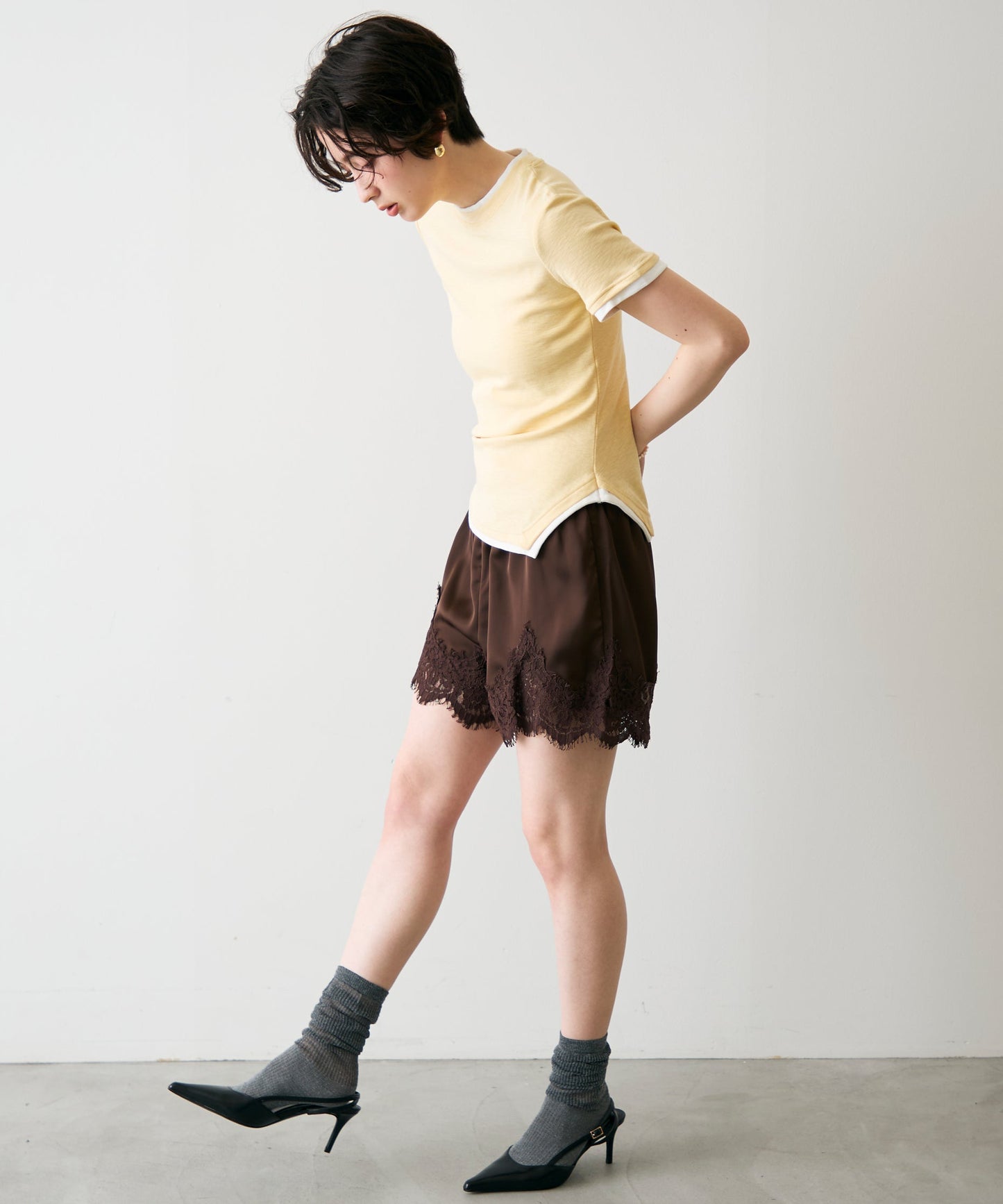 レイヤードライク半袖Tシャツ