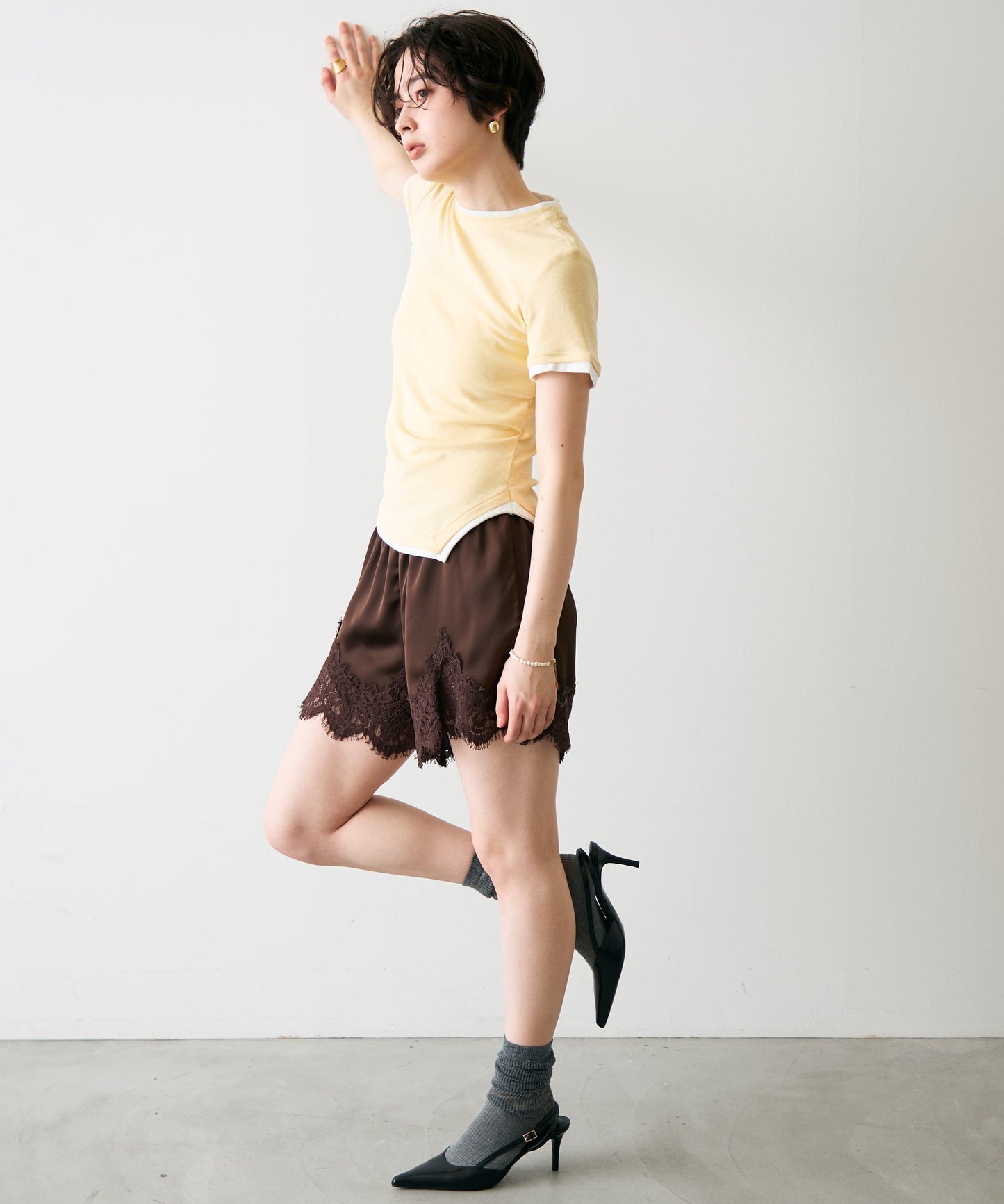 レイヤードライク半袖Tシャツ