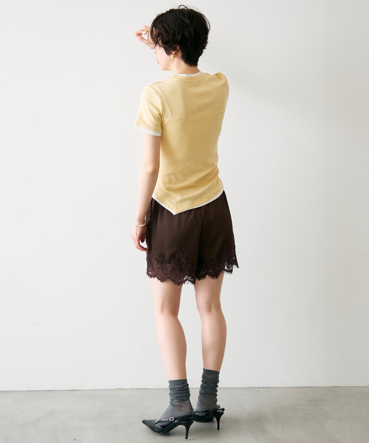 レイヤードライク半袖Tシャツ