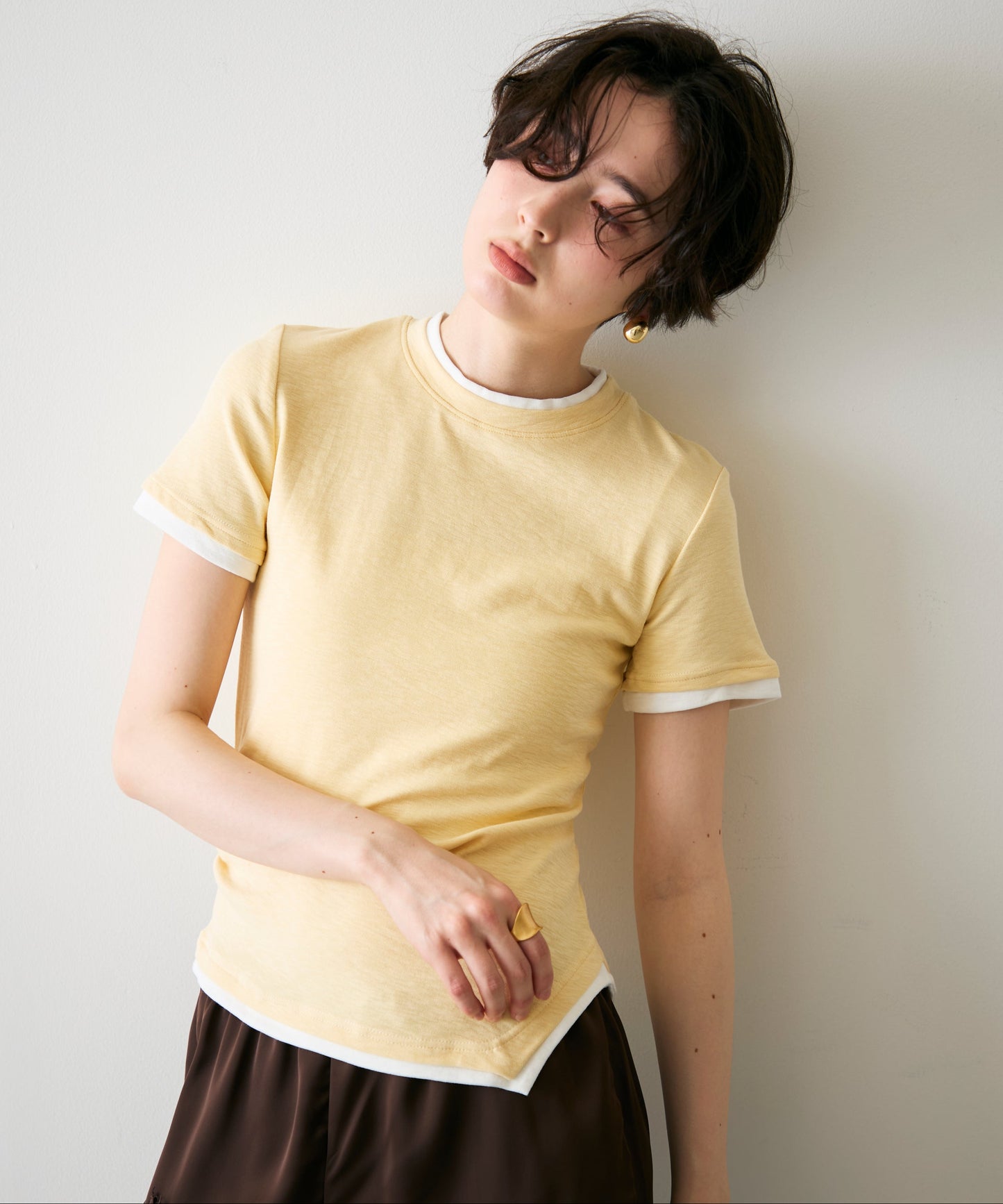 レイヤードライク半袖Tシャツ