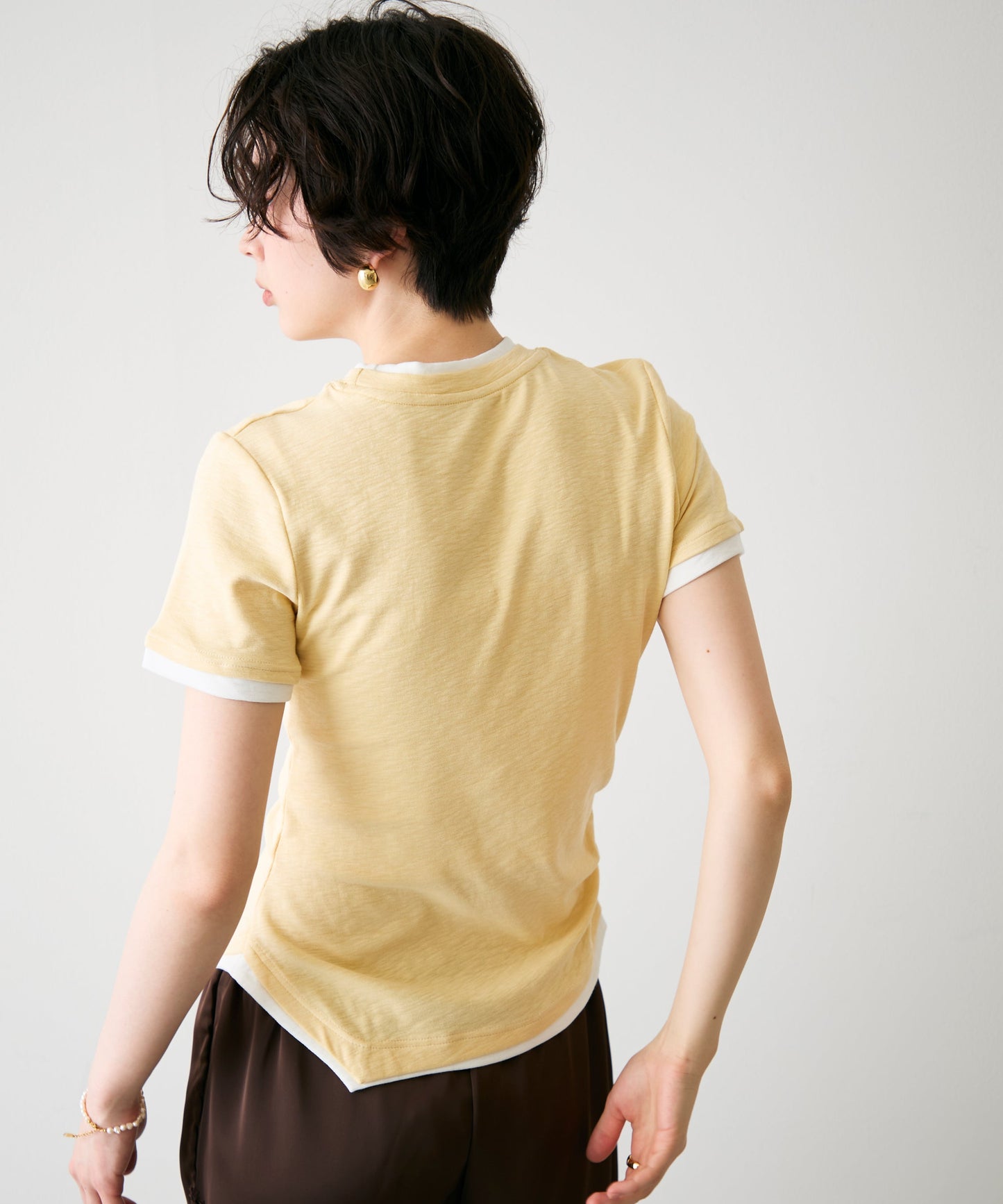 レイヤードライク半袖Tシャツ