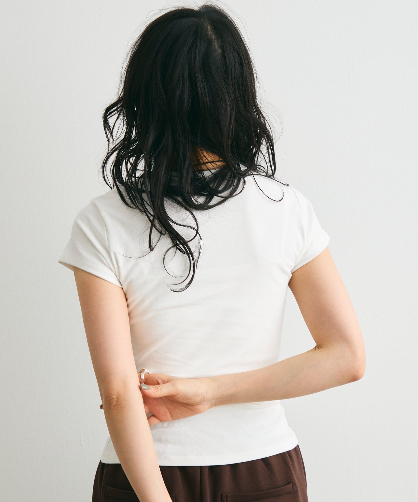 クルーネックフレンチTシャツ