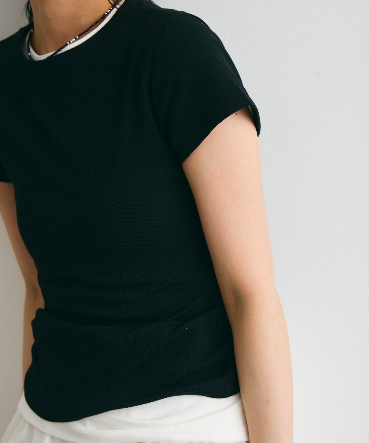 クルーネックフレンチTシャツ