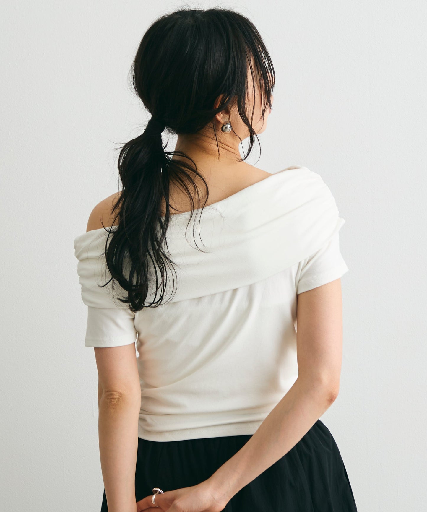 オフショル半袖カットソー
