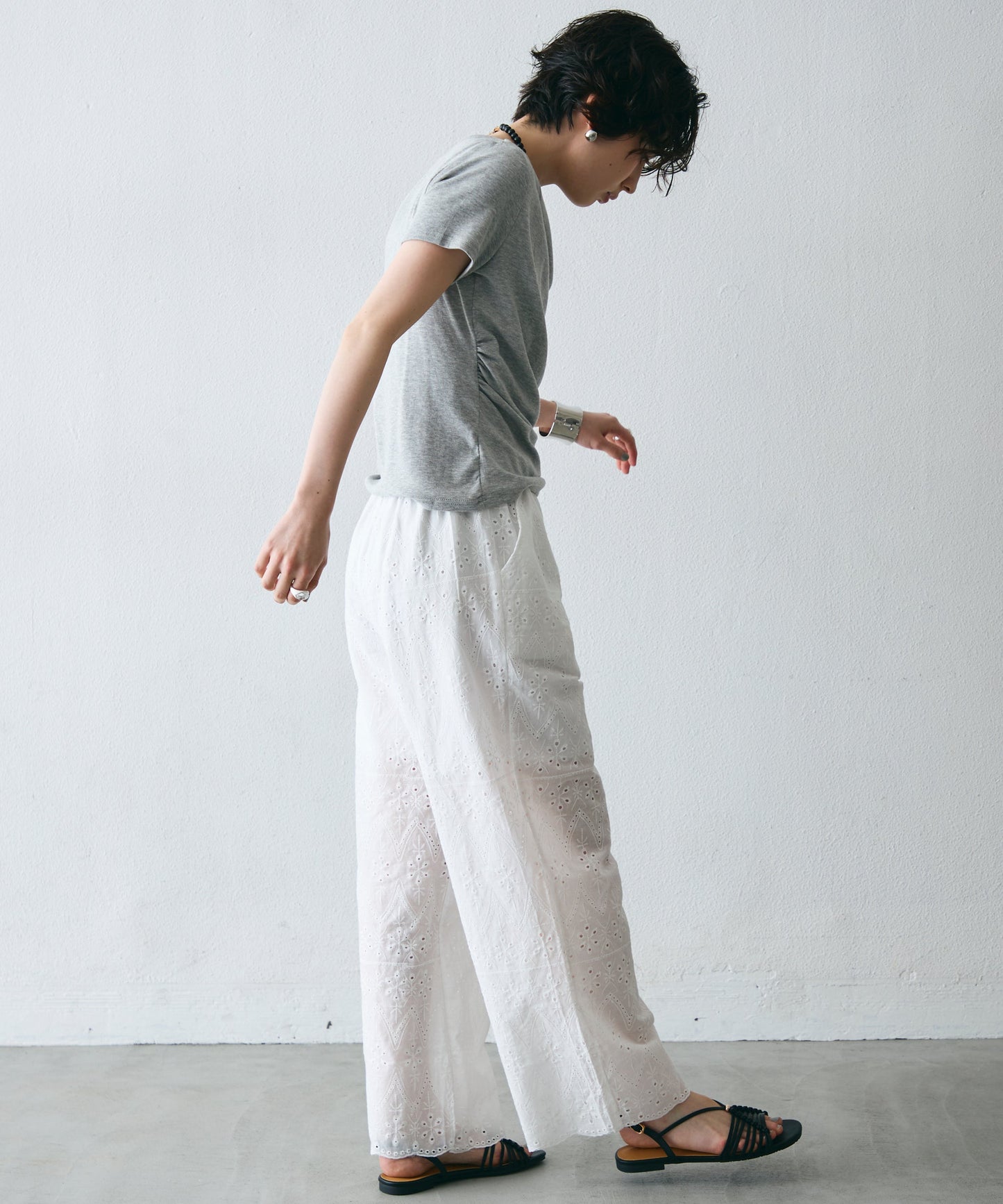 ドレープ半袖カットソー