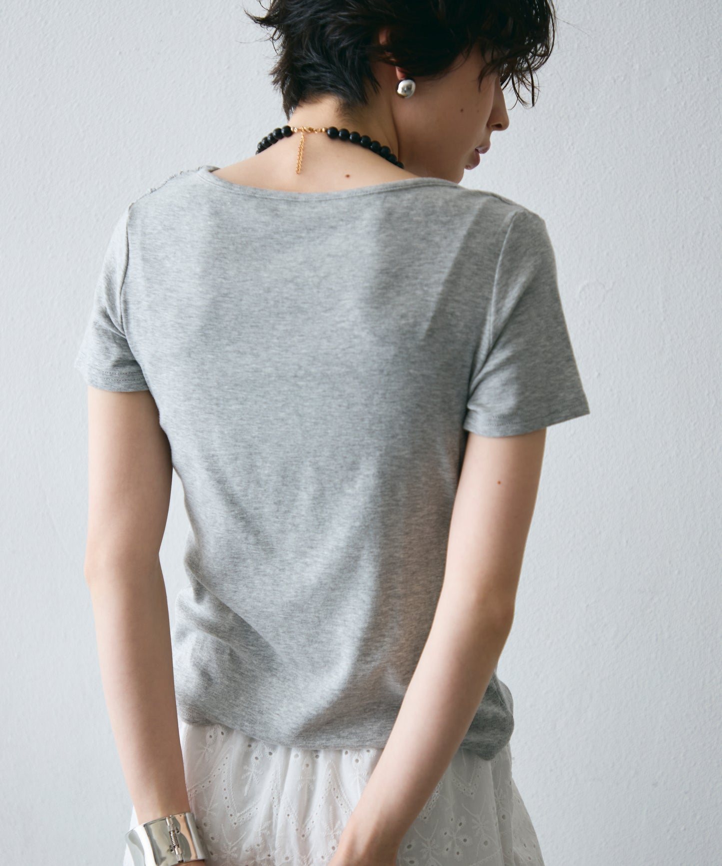 ドレープ半袖カットソー