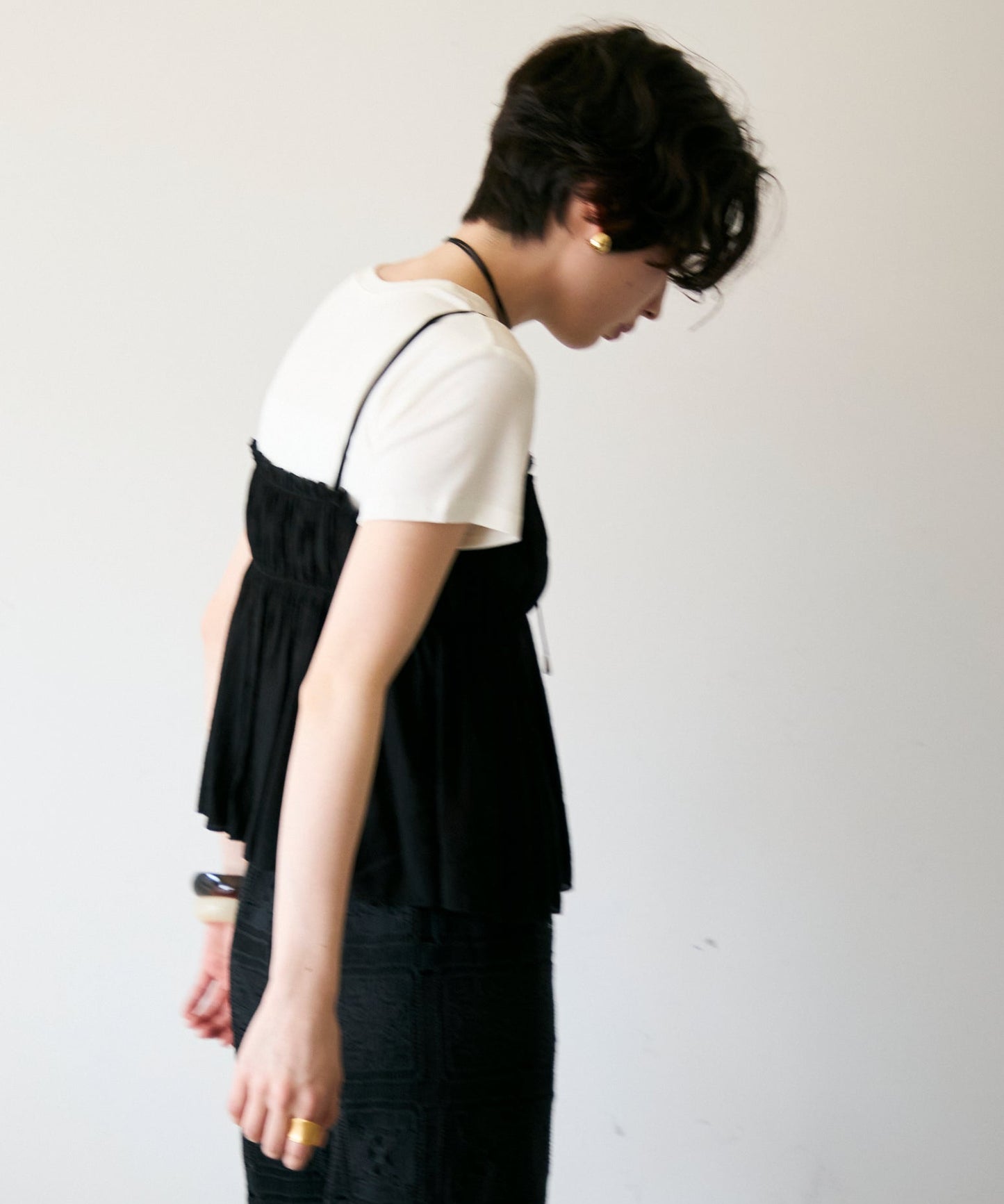 ギャザーキャミSET　Tシャツ