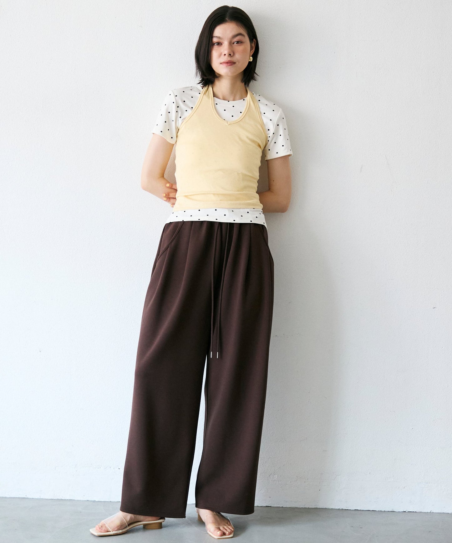 ホルターネックカットソー