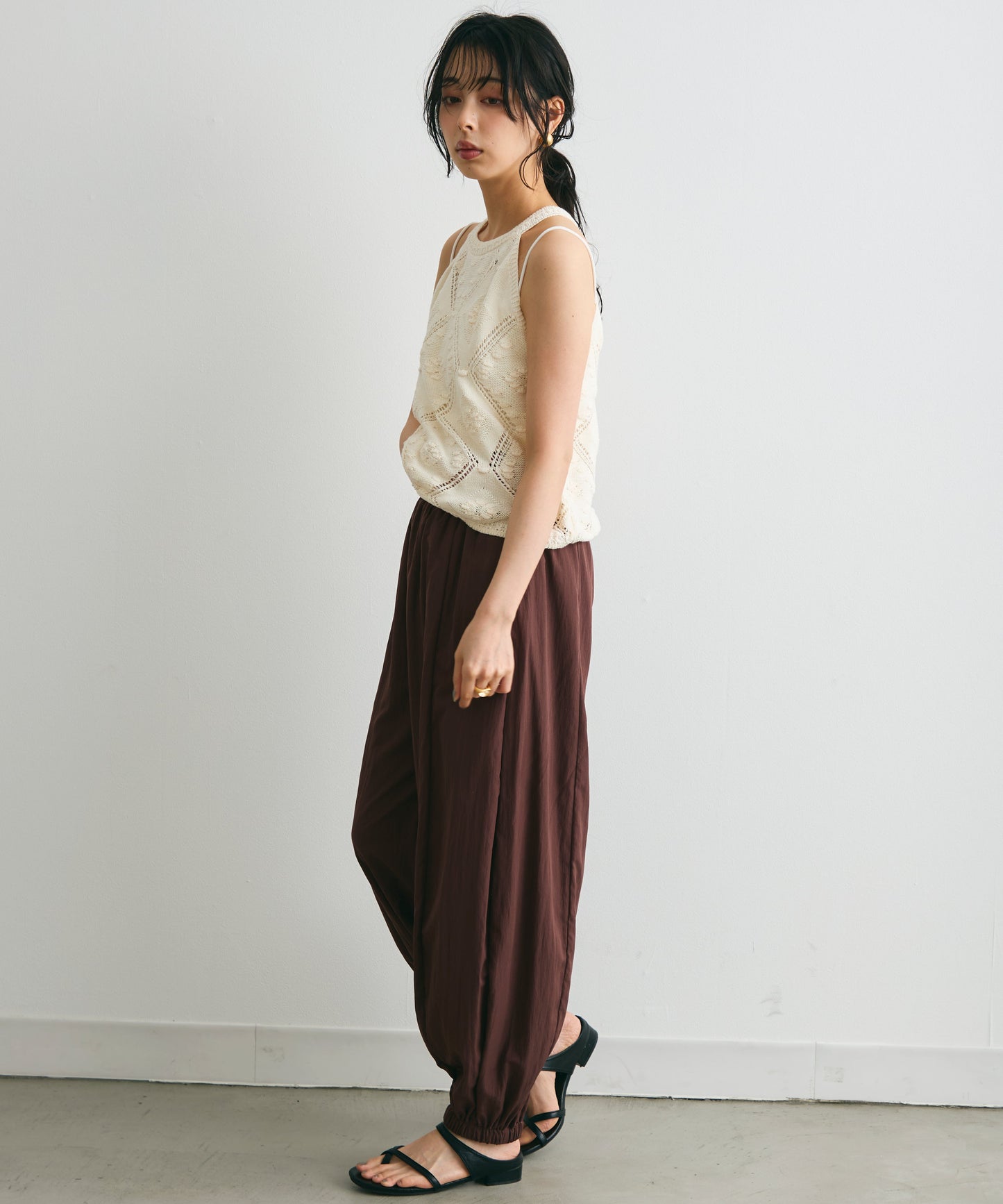 アメリカンスリーブジャガードニット