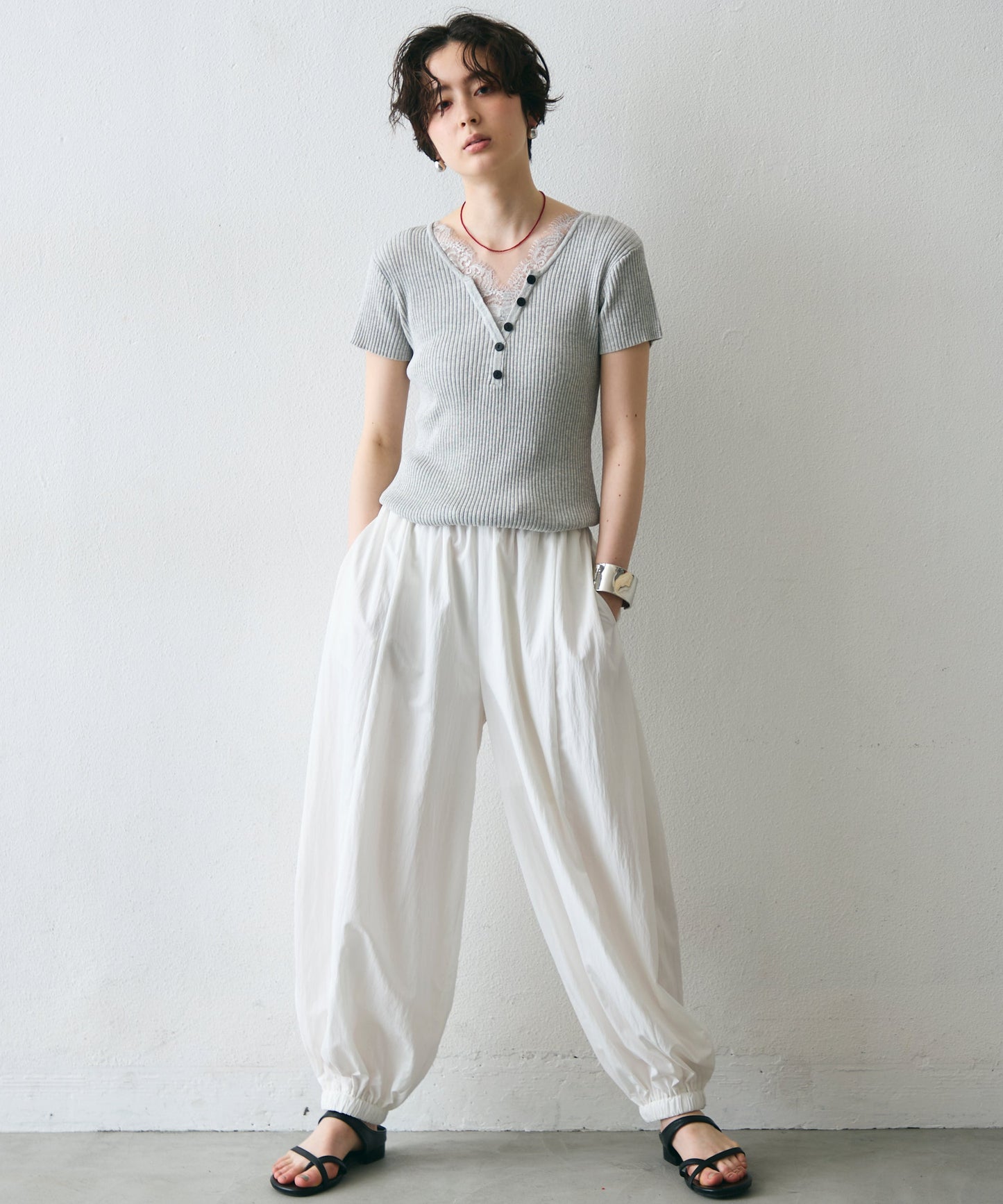 TNワッシャーバルーンロングパンツ