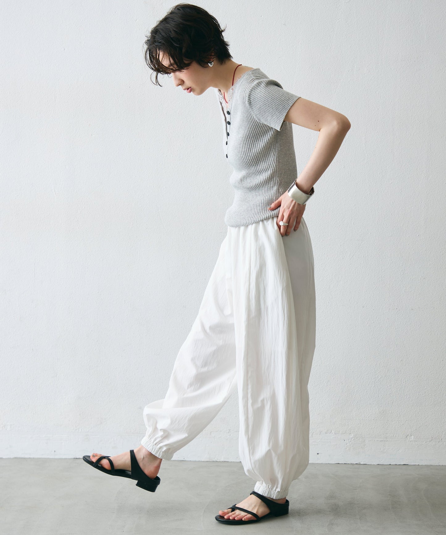 TNワッシャーバルーンロングパンツ