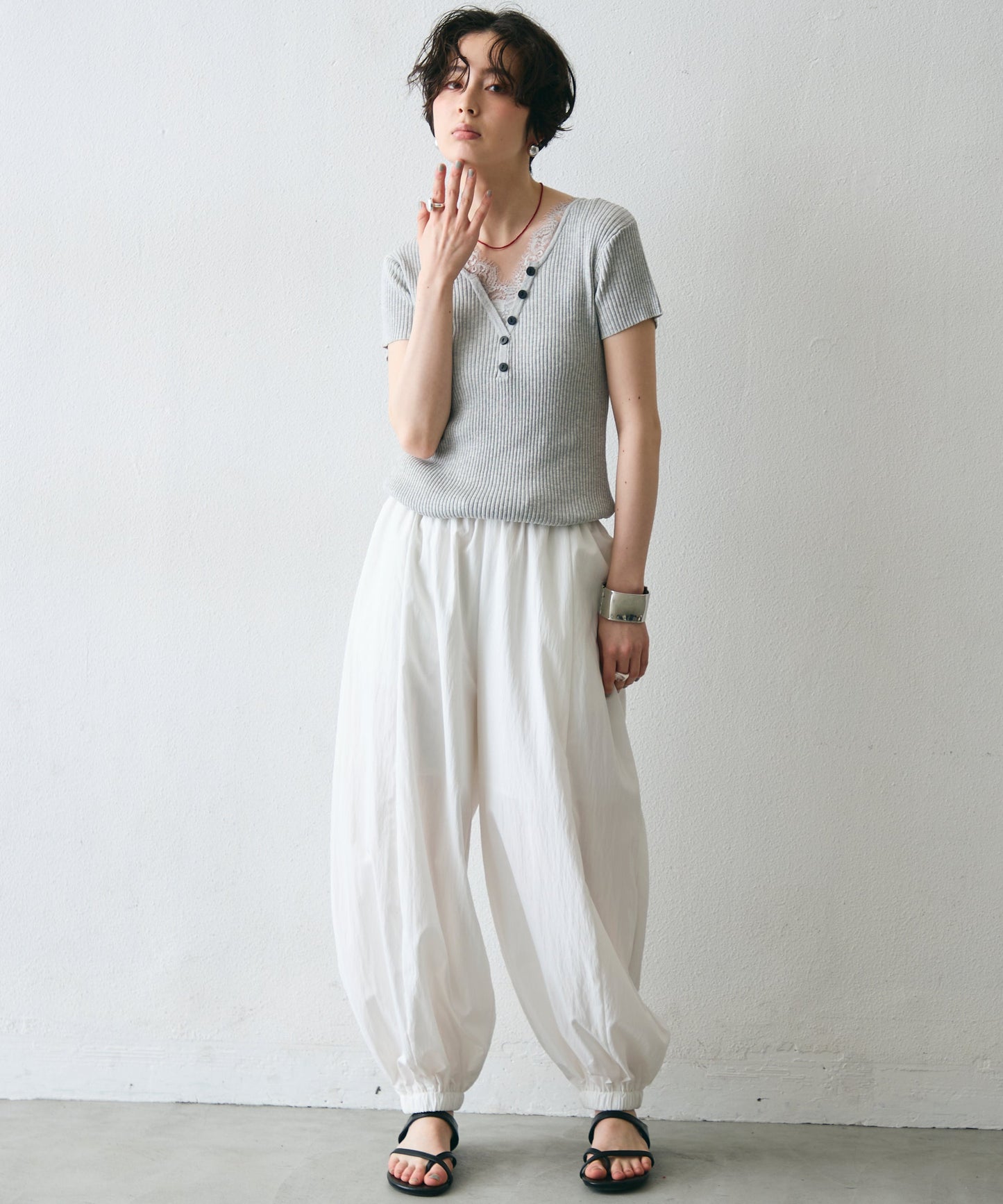 TNワッシャーバルーンロングパンツ