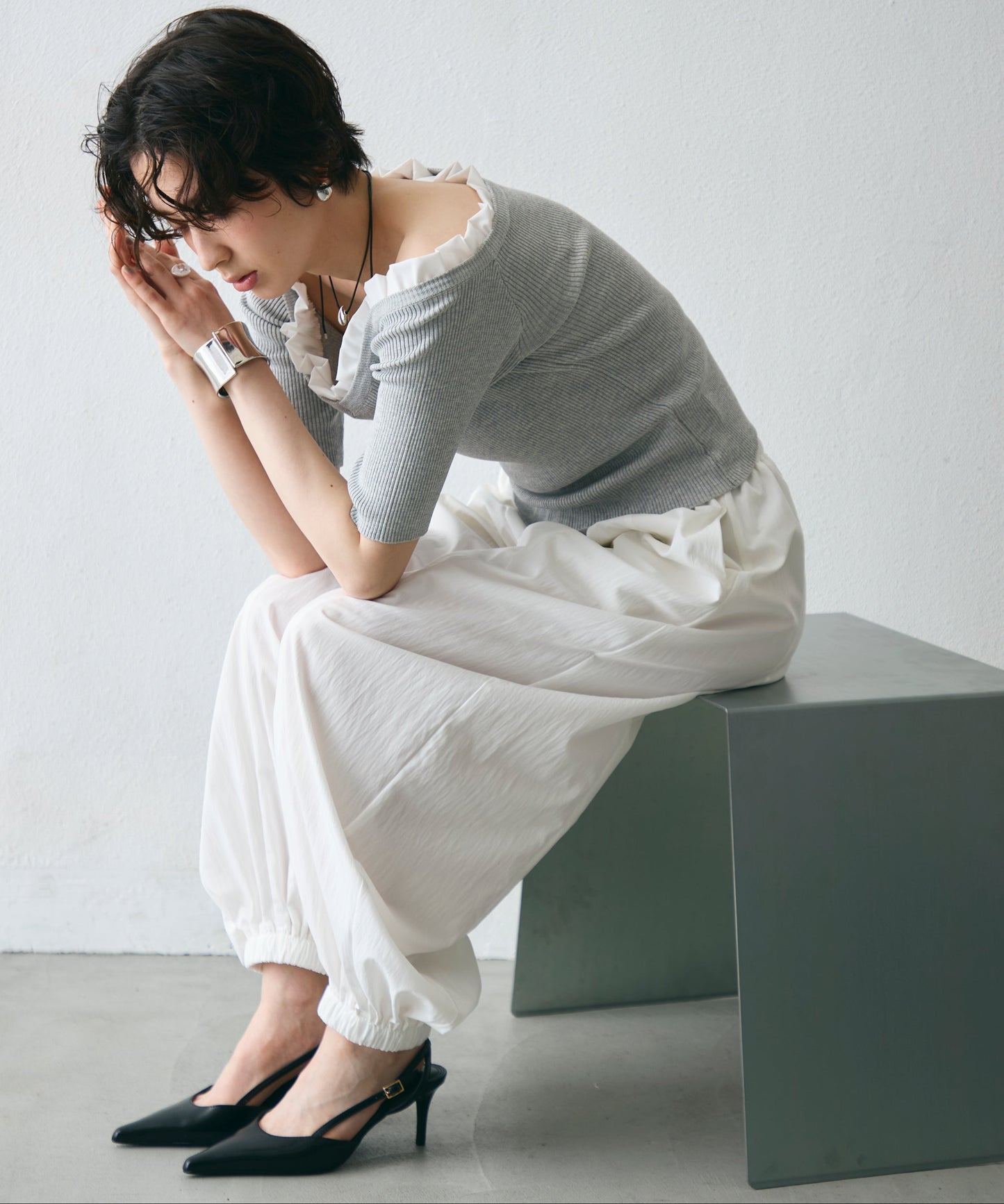 TNワッシャーバルーンロングパンツ