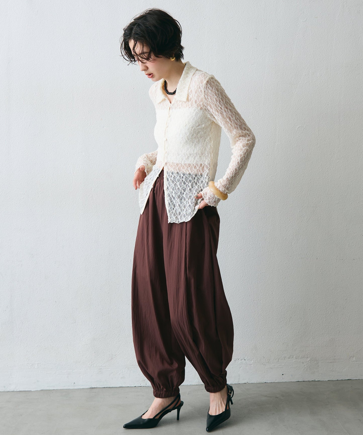 TNワッシャーバルーンロングパンツ