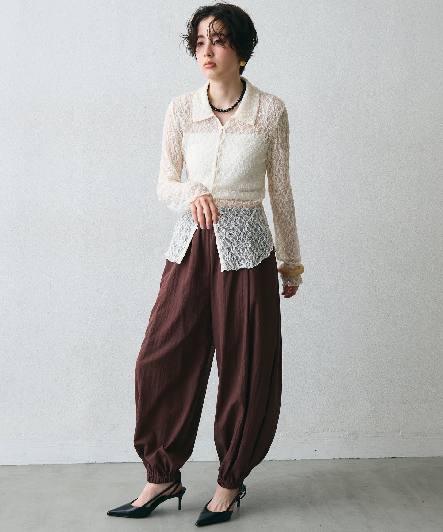 TNワッシャーバルーンロングパンツ