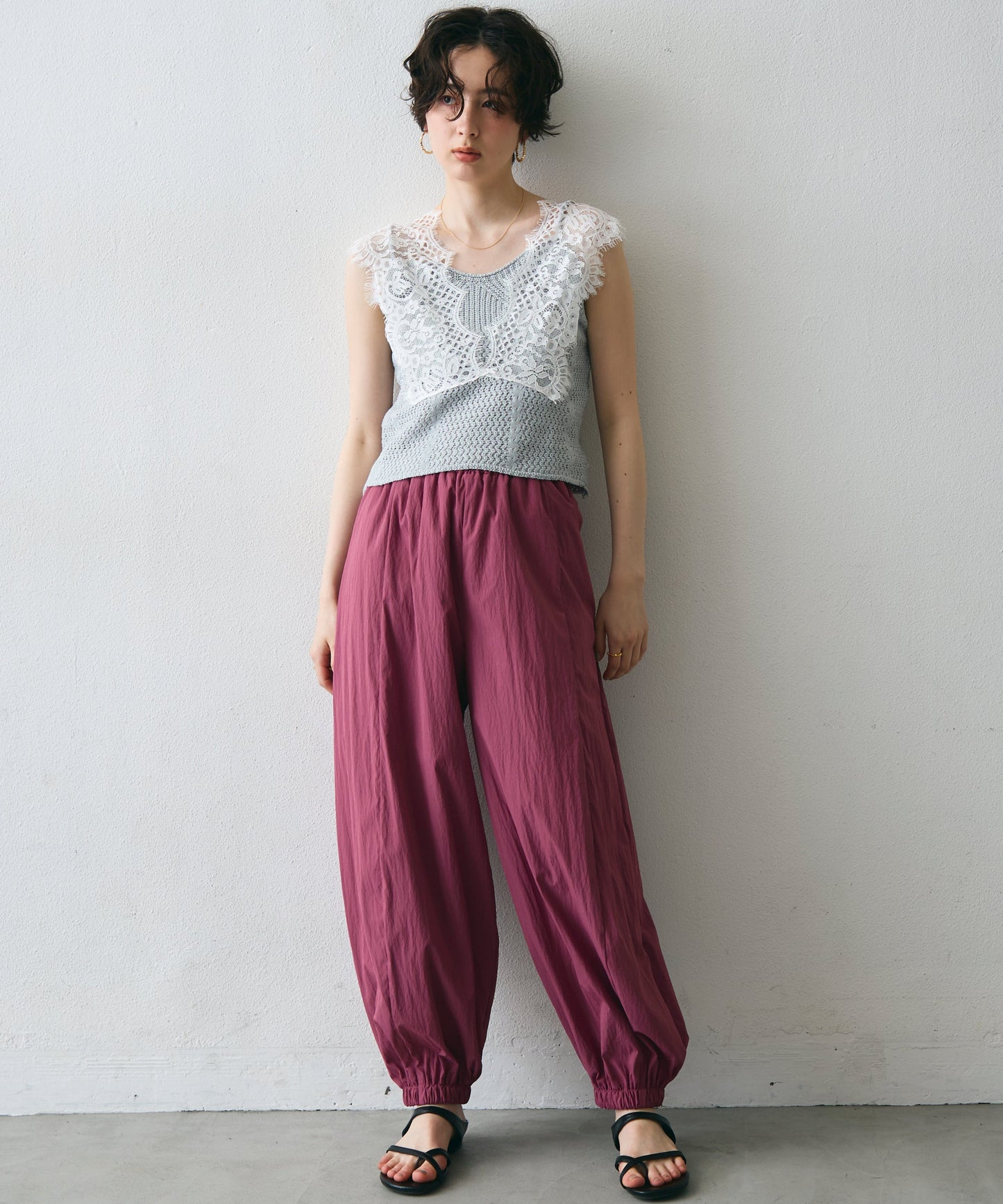 TNワッシャーバルーンロングパンツ