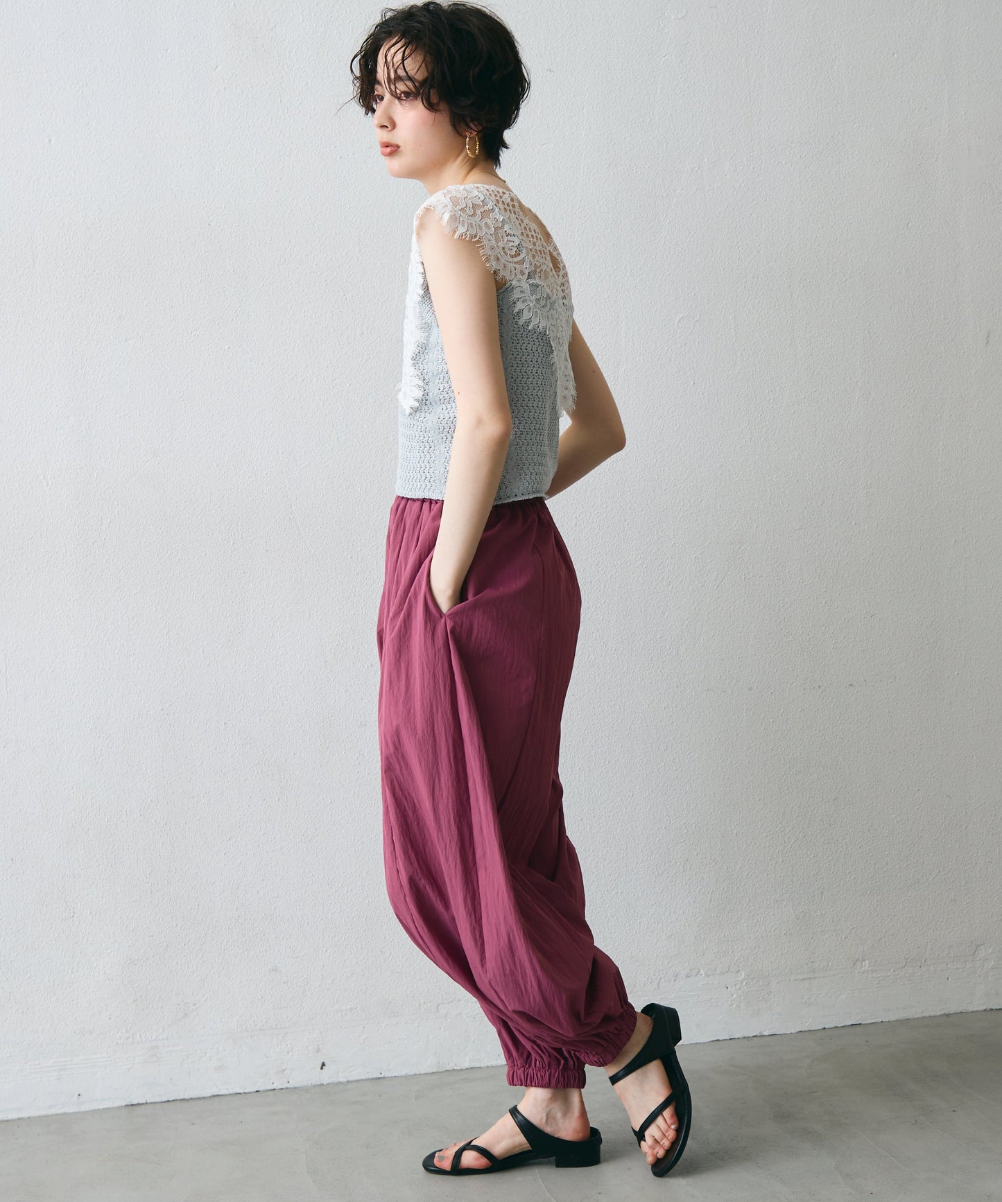 TNワッシャーバルーンロングパンツ