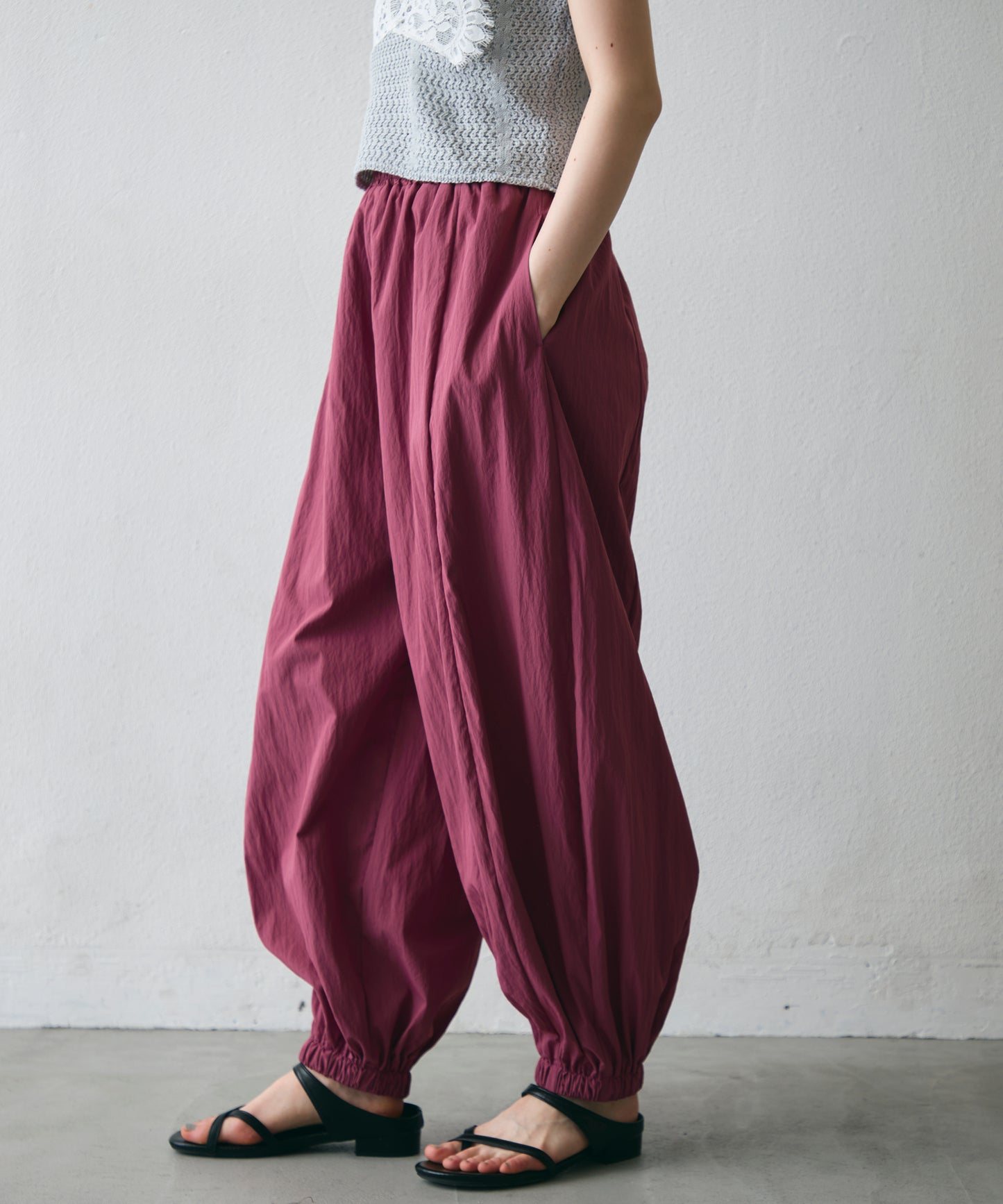 TNワッシャーバルーンロングパンツ