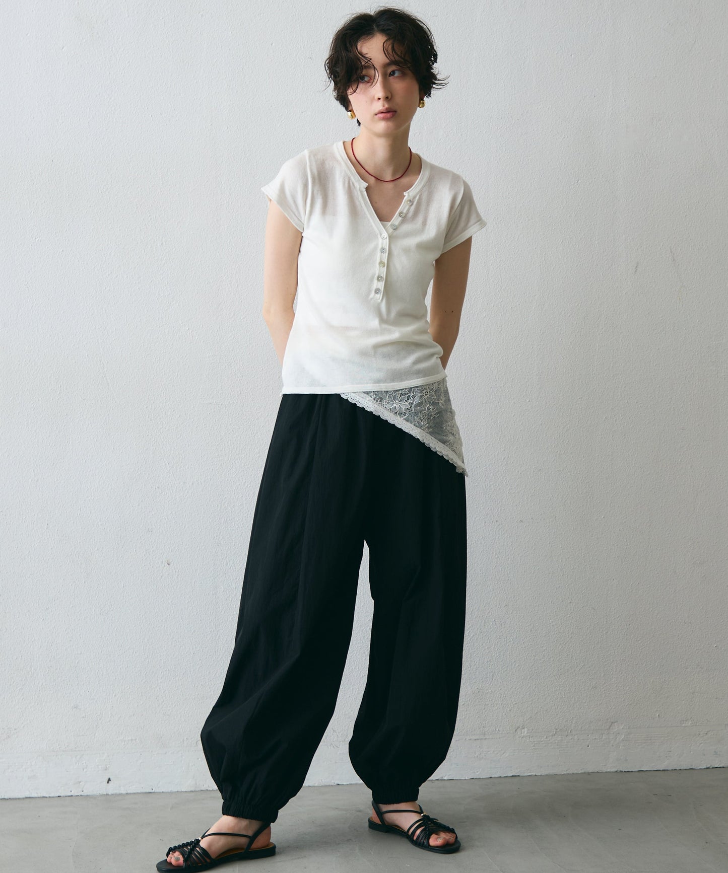 TNワッシャーバルーンロングパンツ